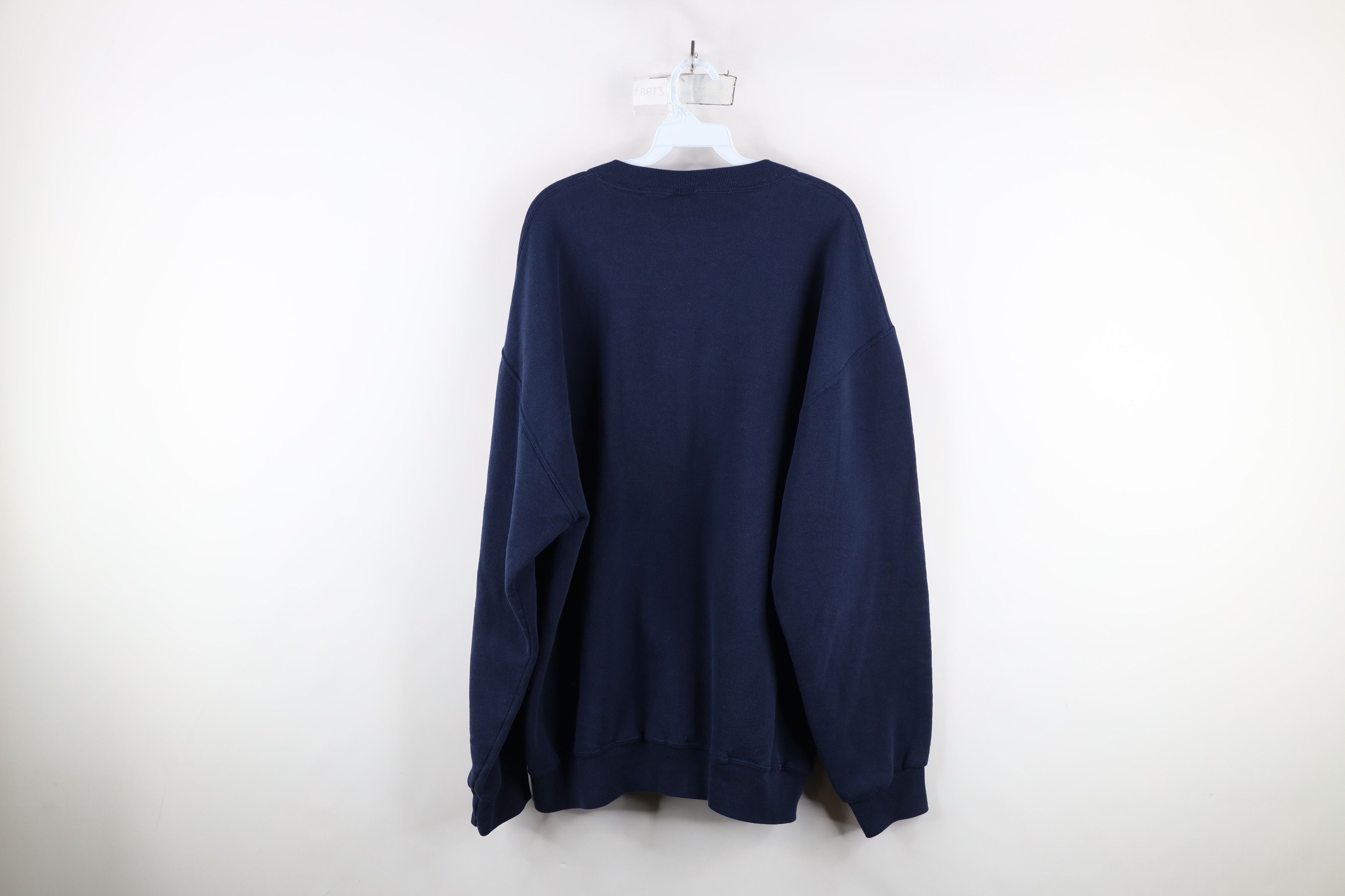 Russell Athletic × Vintage Vintage 90s Russell Athletic Blank Crewneck Sweatshirt Blue Size US XL / EU 56 / 4 - 11 Thumbnail