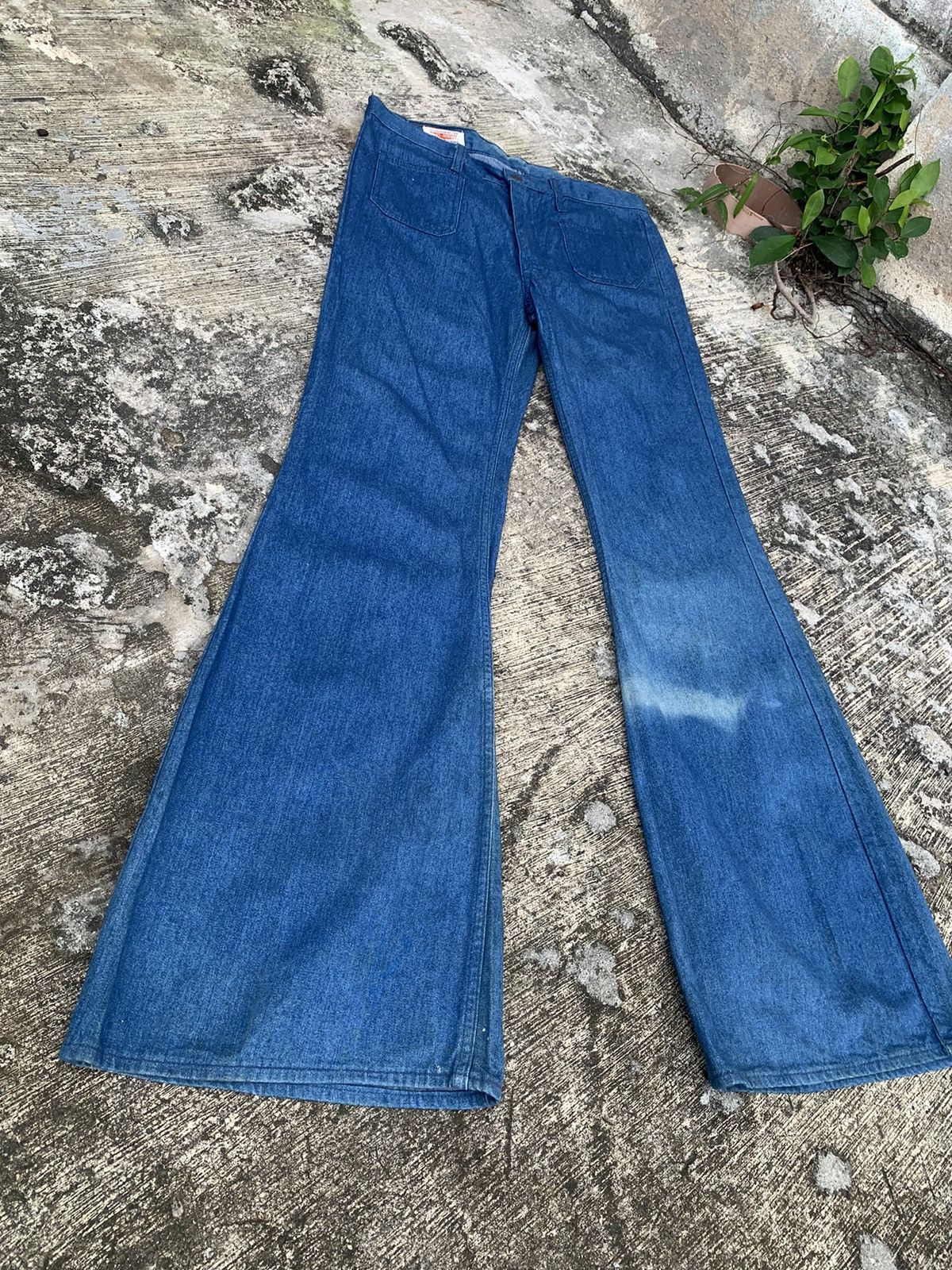 Big John × Hysteric Glamour × Le Grande Bleu (L.G.B.) Sun faded 🔥 flare Big john bush pants bootcut jeans Size US 34 / EU 50 - 2 Thumbnail