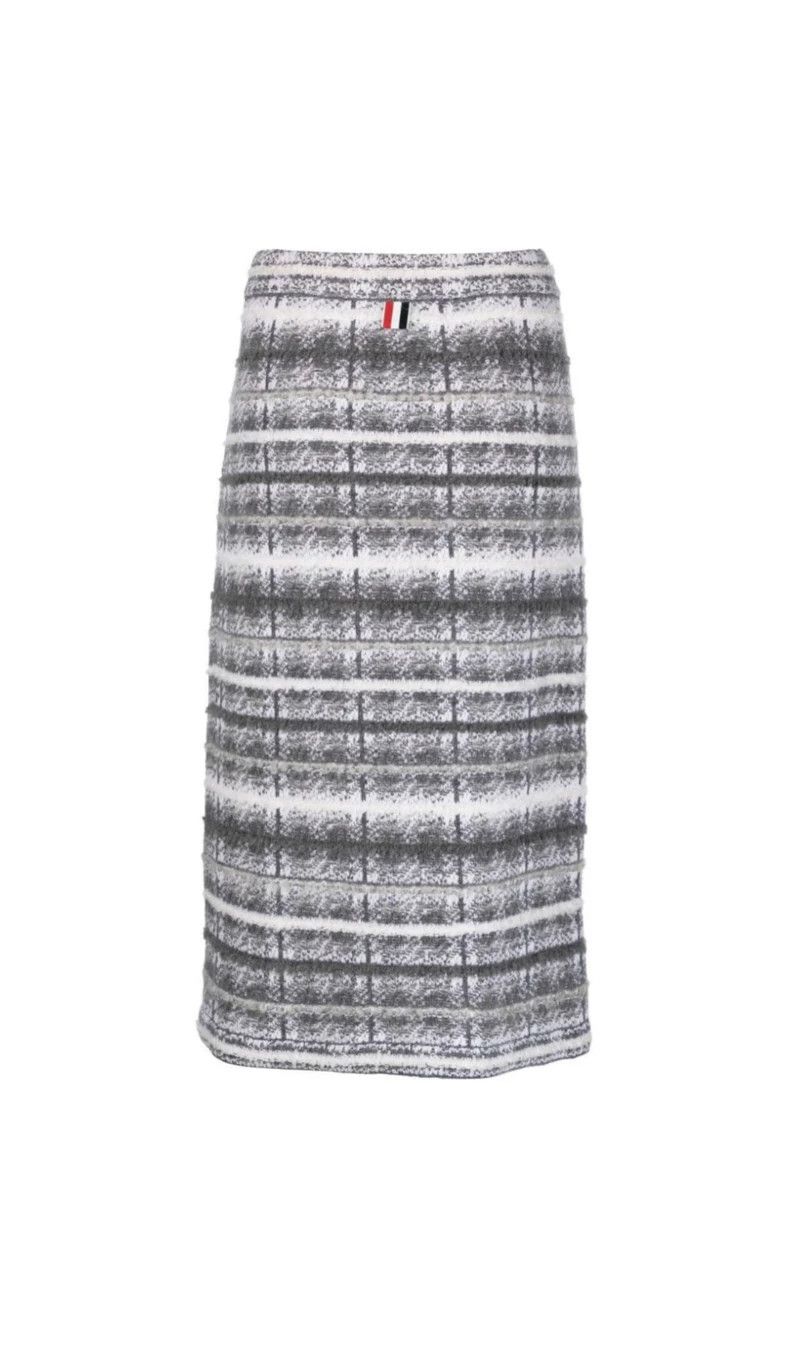 Thom Browne Thom Browne size38 Grain knit wool half length skirt Size 25" / US 0 / IT 36 - 2 Thumbnail