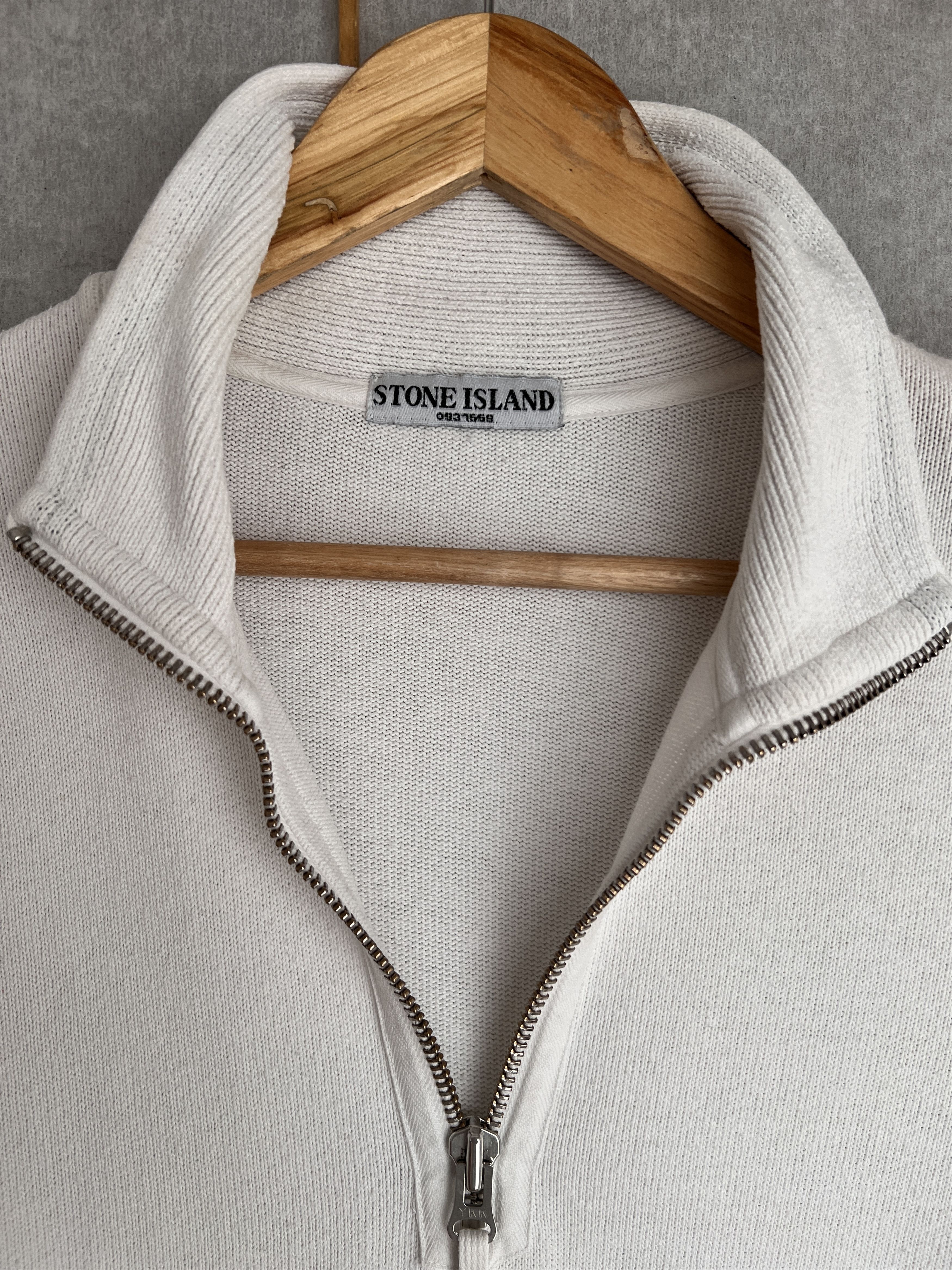Stone Island Rare! Stone Island VTG 2007 knit half zip sweater old money Size US L / EU 52-54 / 3 - 12 Thumbnail