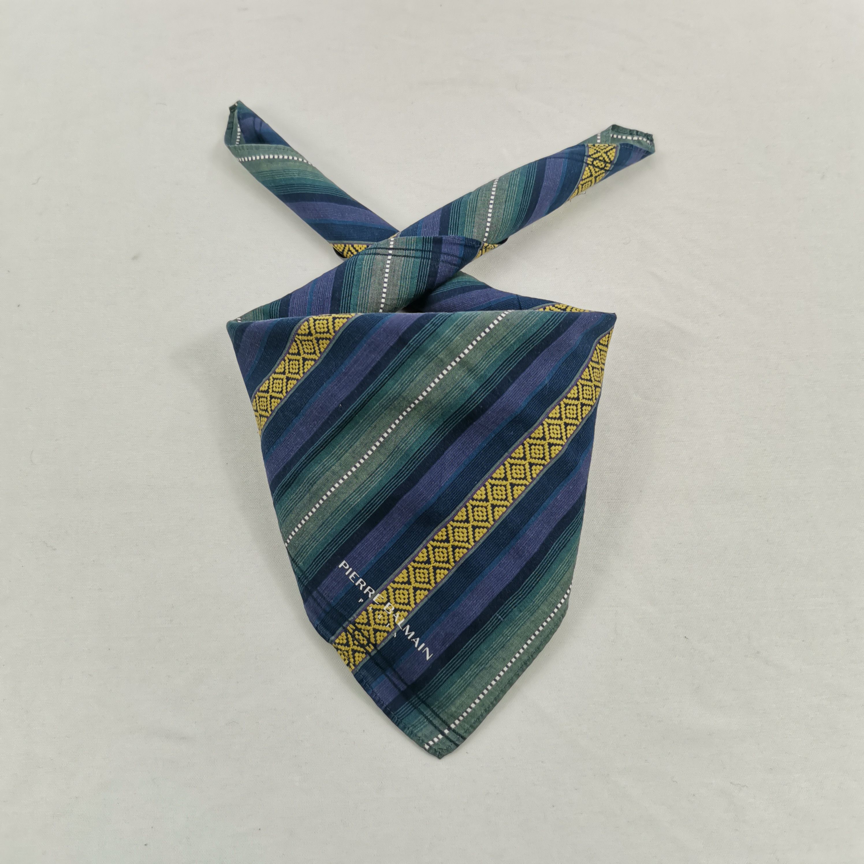 Vintage Pierre Balmain Handkerchief Silk Scarf Luxury Neckerchief Size ONE SIZE - 1 Thumbnail