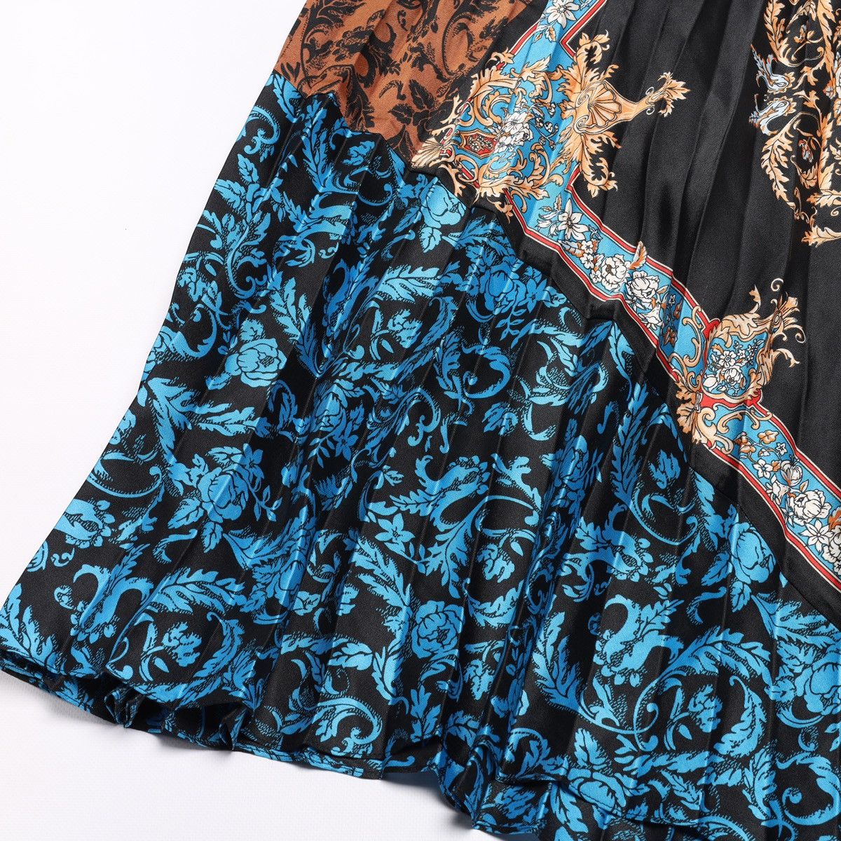 Sandro Sandro Ivona Printed Multicoloured Mid Skirt Pleated Size 25" / US 0 / IT 36 - 6 Thumbnail