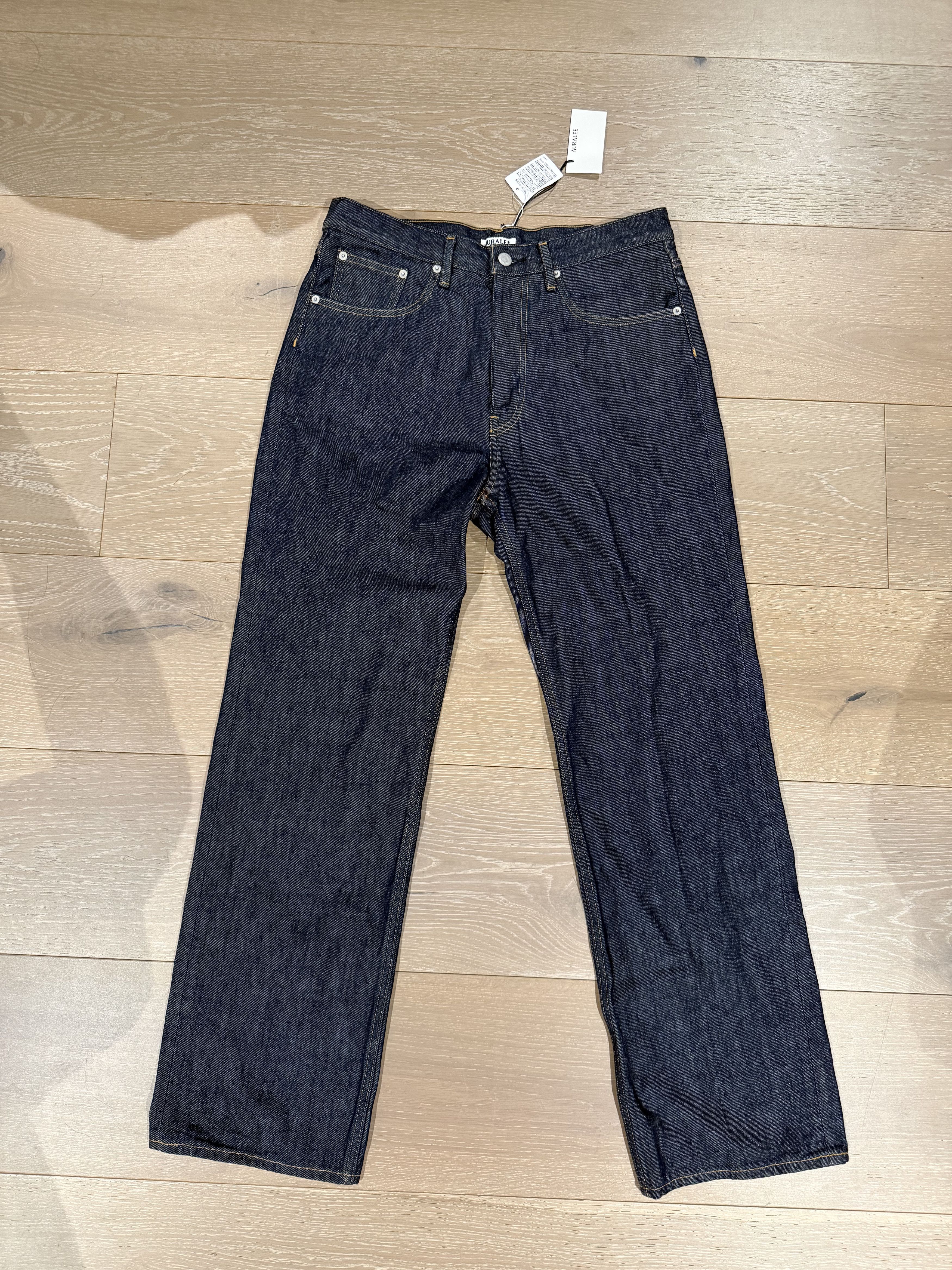 パンツ AURALEE 24AW DENIM PAINTER PANTS BLACK 4 Auralee Selvedge Faded Heavy Denim Wide Pants | Faded Black