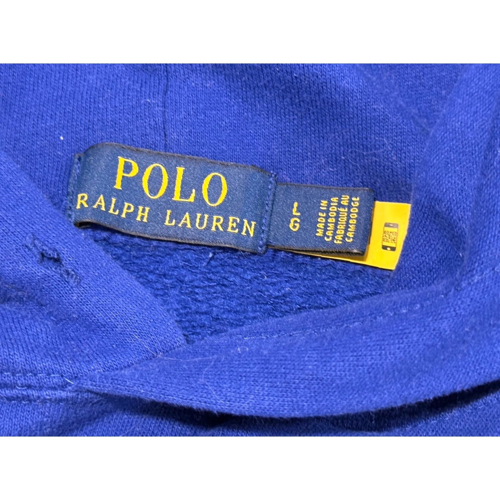 Polo Ralph Lauren Polo Ralph Lauren Hoodie Mens L Blue Fleece 3 Patch Embroidered Triple Pony Size US L / EU 52-54 / 3 - 5 Thumbnail