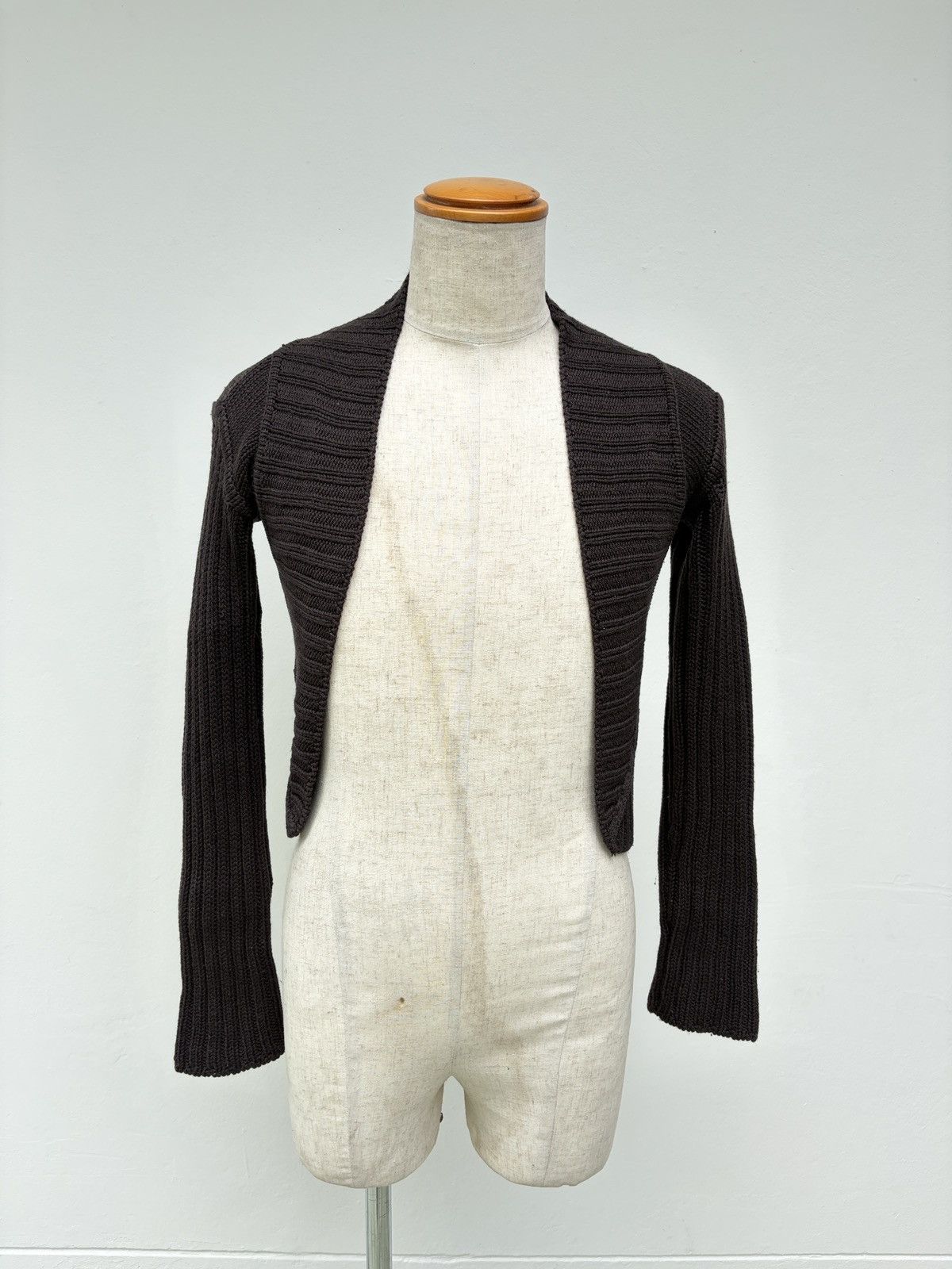 Rick Owens Rick Owens FW03 “TRUCKER” Triangle Knit Cardigan Size US XS / EU 42 / 0 - 23 Thumbnail