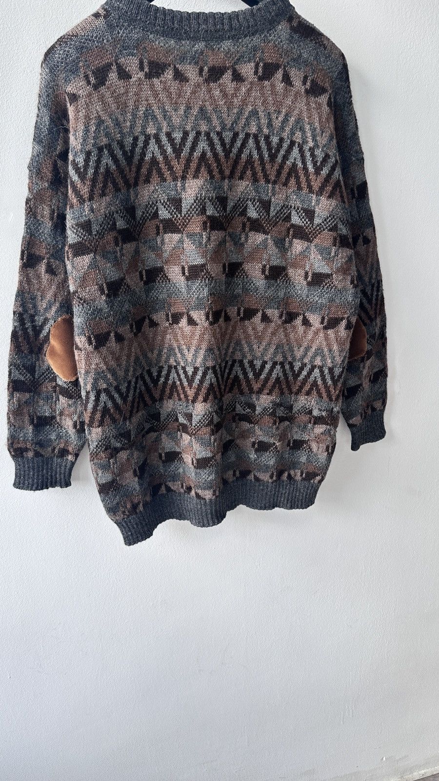 Other 100% Alpaca Sweater Geometric Aztec Boho Knit Pullover Peru Size US XL / EU 56 / 4 - 10 Thumbnail