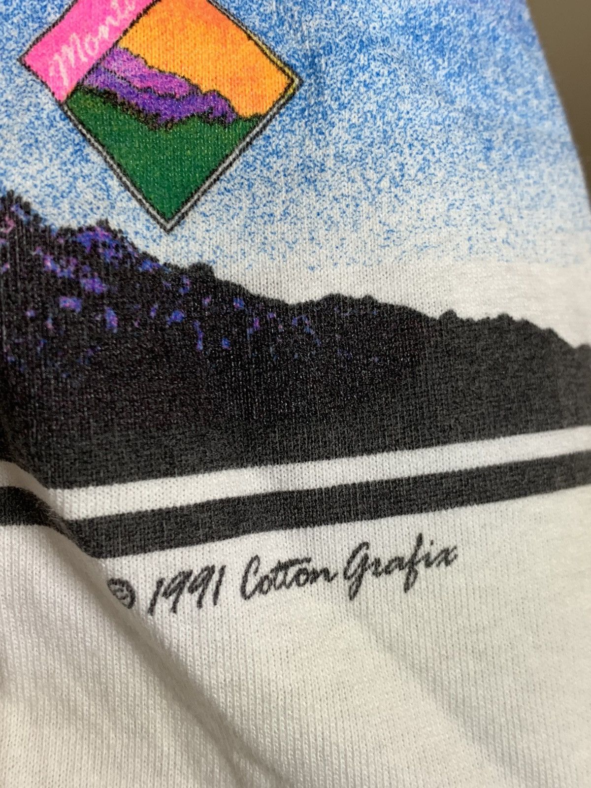 Vintage *RARE* Vintage 1991 Glacier National Park Montana Art Shirt Size US L / EU 52-54 / 3 - 6 Thumbnail