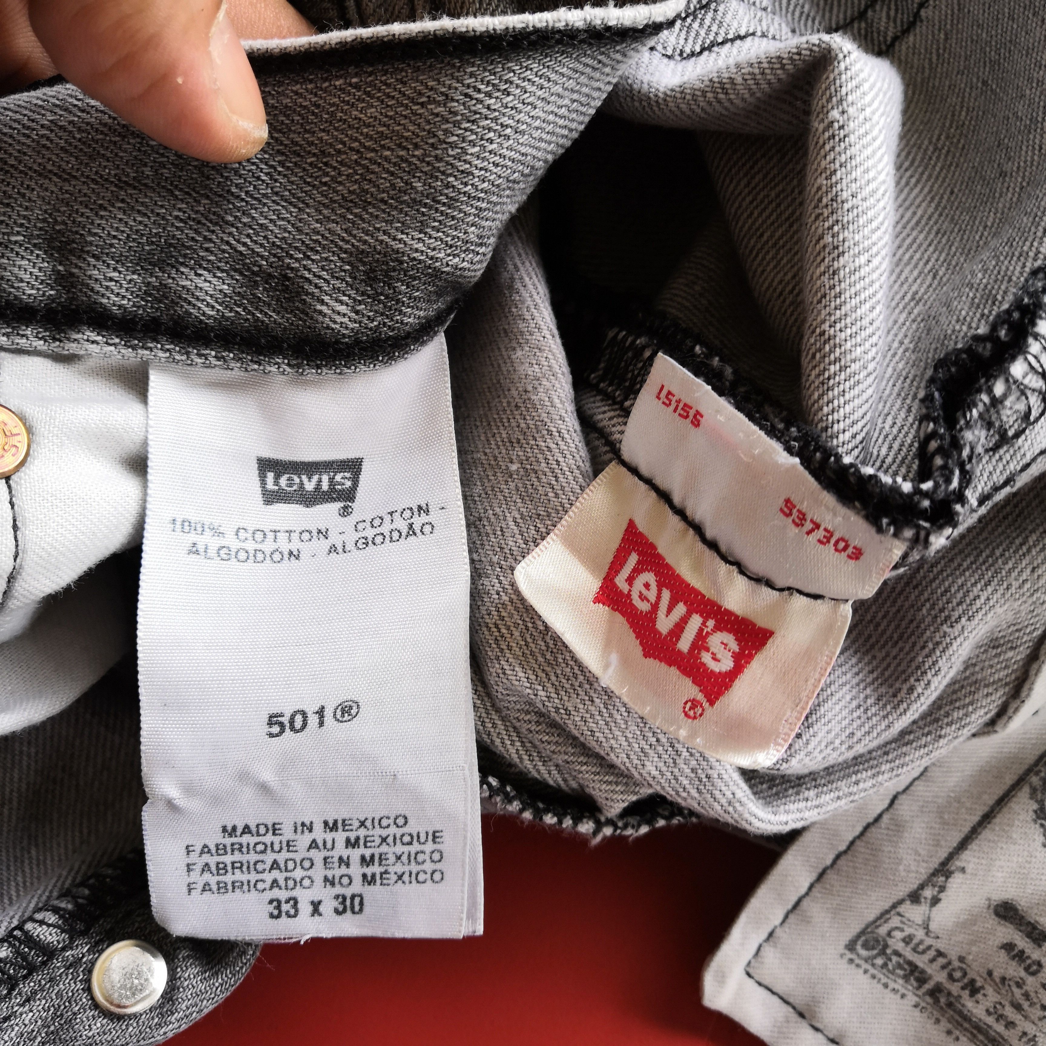 Levi's Vintage Levis 501 Faded Black Jeans Levi's Light Wash Denim Size US 32 / EU 48 - 9 Thumbnail
