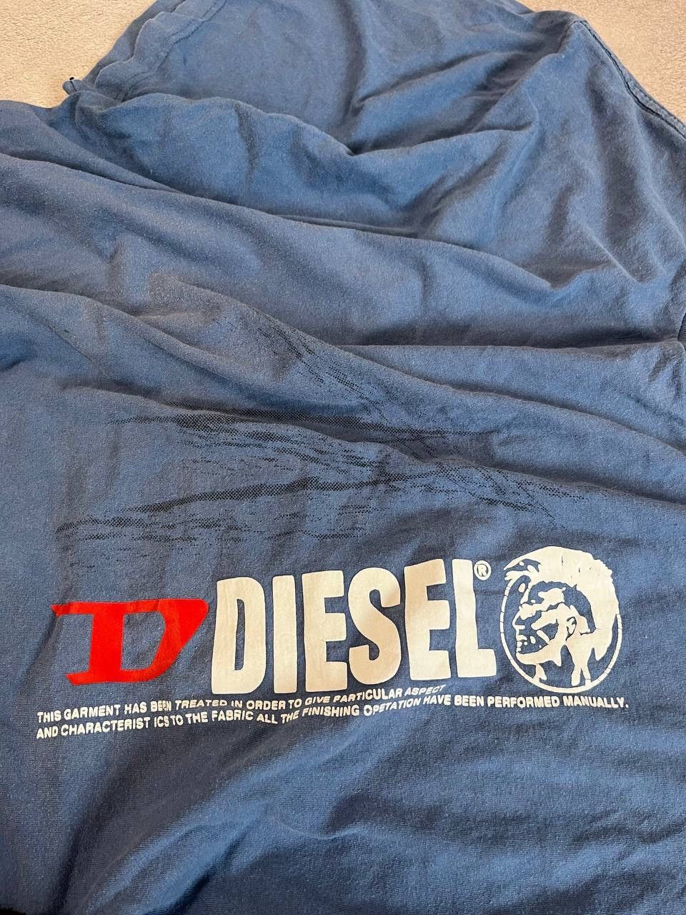 Diesel × Japanese Brand × Vintage Diesel Faded Reversible Logo T shirt Size US XXL / EU 58 / 5 - 8 Thumbnail