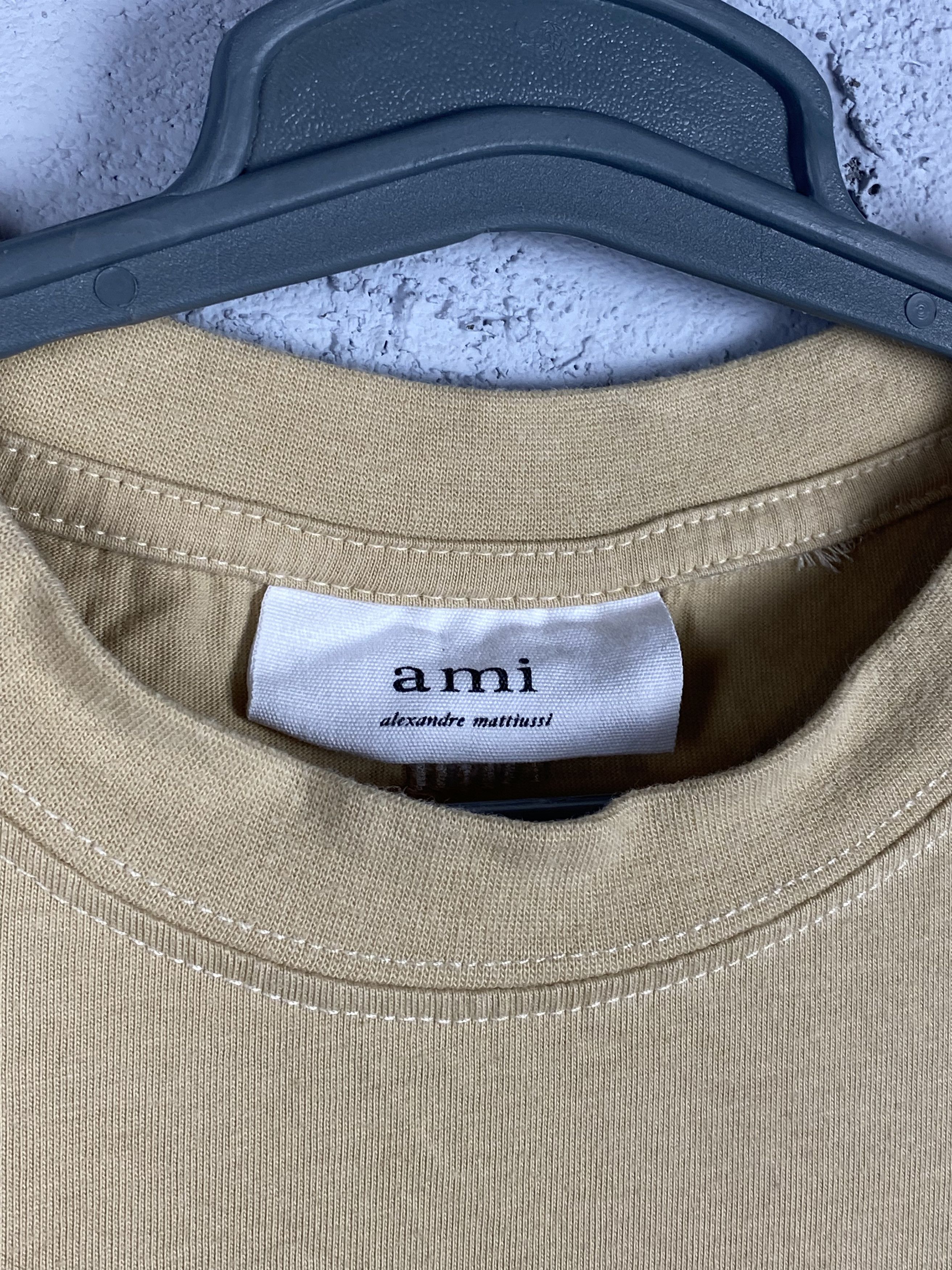 AMI AMI ALEXANDRE MATTIUSSI Sand T-Shirt M Size US M / EU 48-50 / 2 - 3 Thumbnail