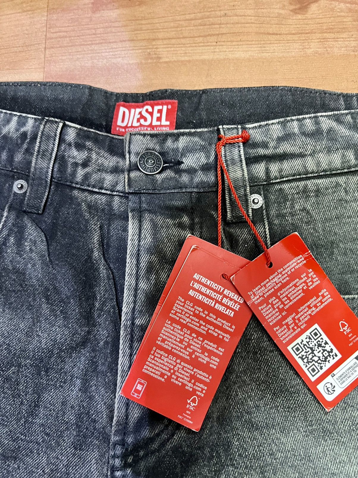 Diesel Diesel P-BRETCH Leather and denim Pant Size US 32 / EU 48 - 10 Thumbnail