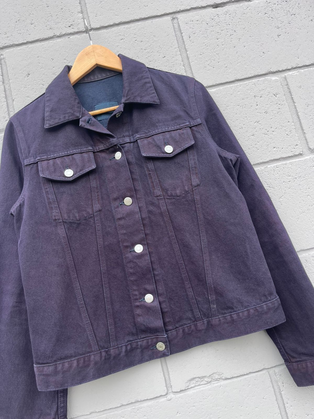 Helmut Lang Helmut Lang A/W99 Deep Purple Denim Jacket Size US XS / EU 42 / 0 - 2 Thumbnail