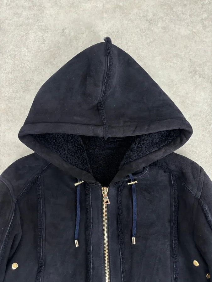 Balmain AW2017 Balmain Black Lamb Leather Hooded Jacket Size US M / EU 48-50 / 2 - 4 Thumbnail