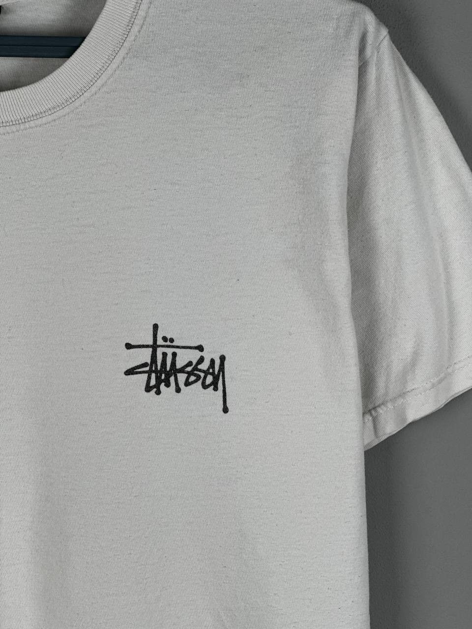 Stussy Vintage Stussy Iconic Big Logo White T Shirt Size US M / EU 48-50 / 2 - 5 Thumbnail