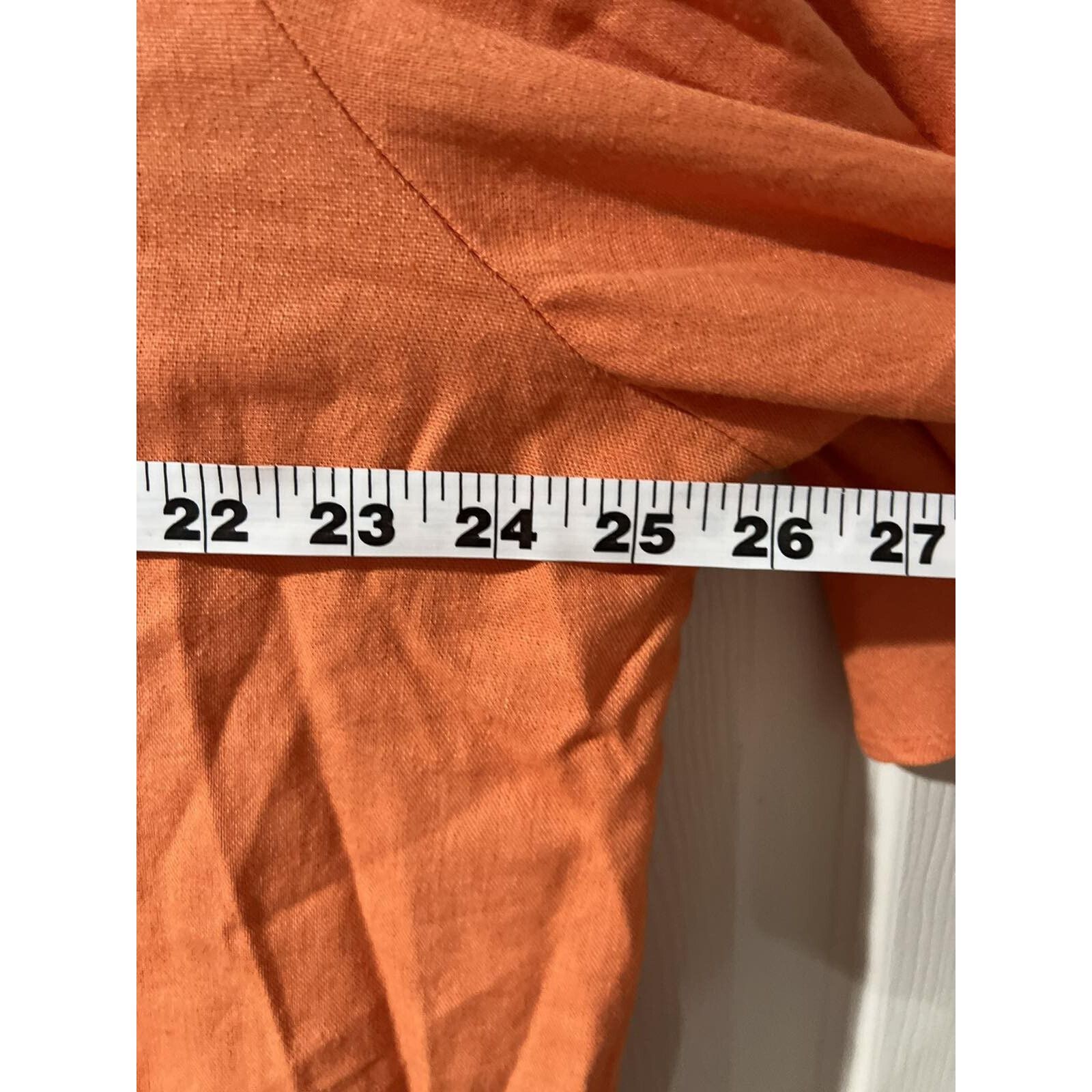 Cynthia Rowley Cynthia Rowley Linen 1X Blouse Top Fall Orange A003291 Size XL / US 12-14 / IT 48-50 - 8 Thumbnail