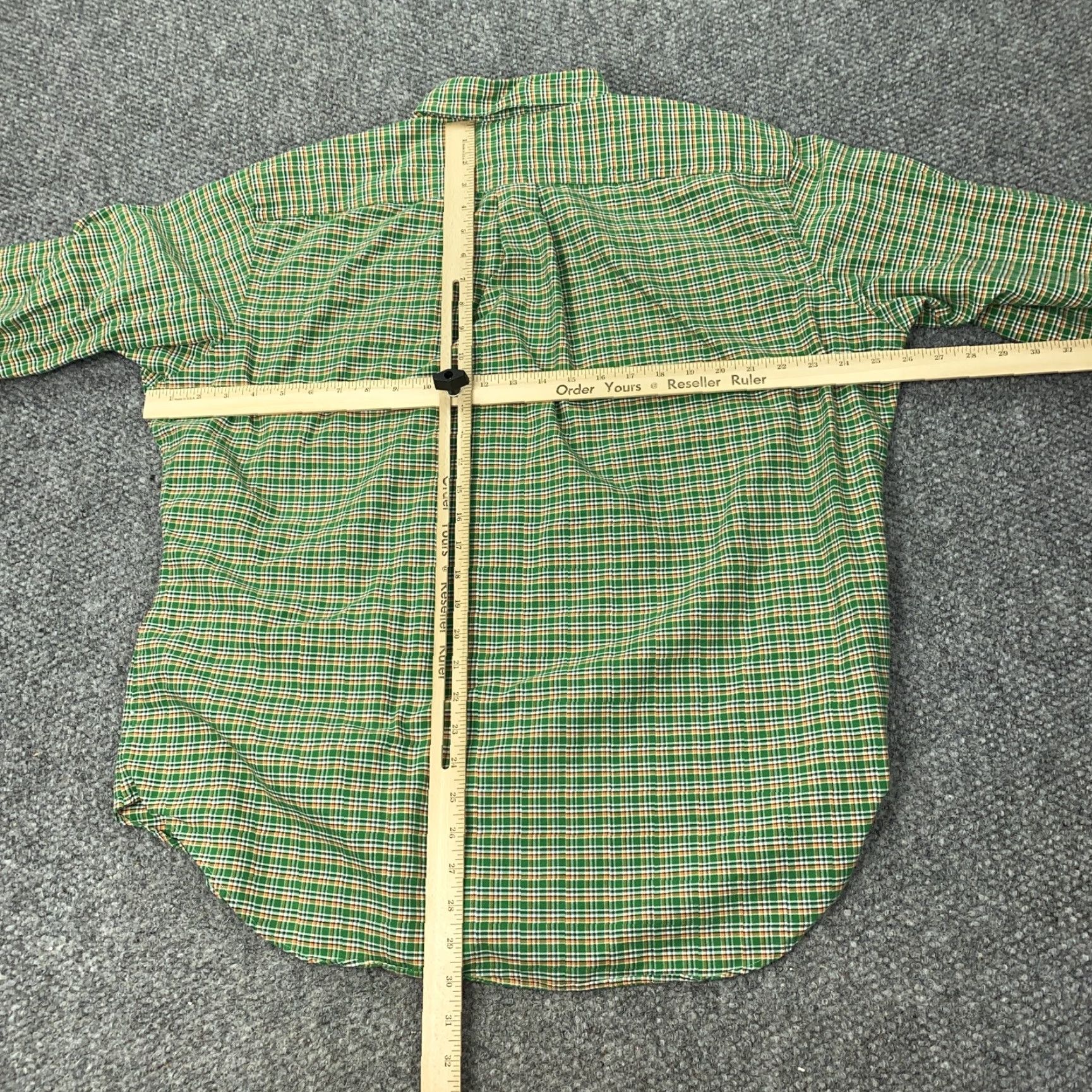 Ralph Lauren RALPH LAUREN Men's XL Green Orange Plaid Classic Fit Long Sleeve Button-Up Casual Shirt Size US XL / EU 56 / 4 - 6 Thumbnail