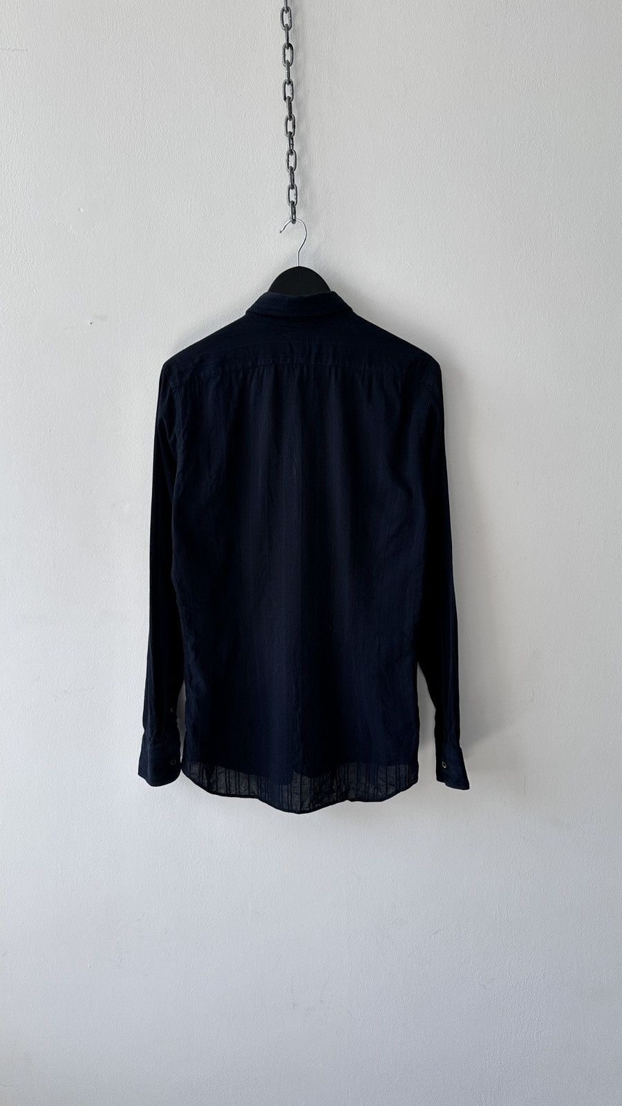Prada ⁠PRADA Textured Jacquard Cotton Long Sleeve Shirt Size M Size US M / EU 48-50 / 2 - 12 Thumbnail