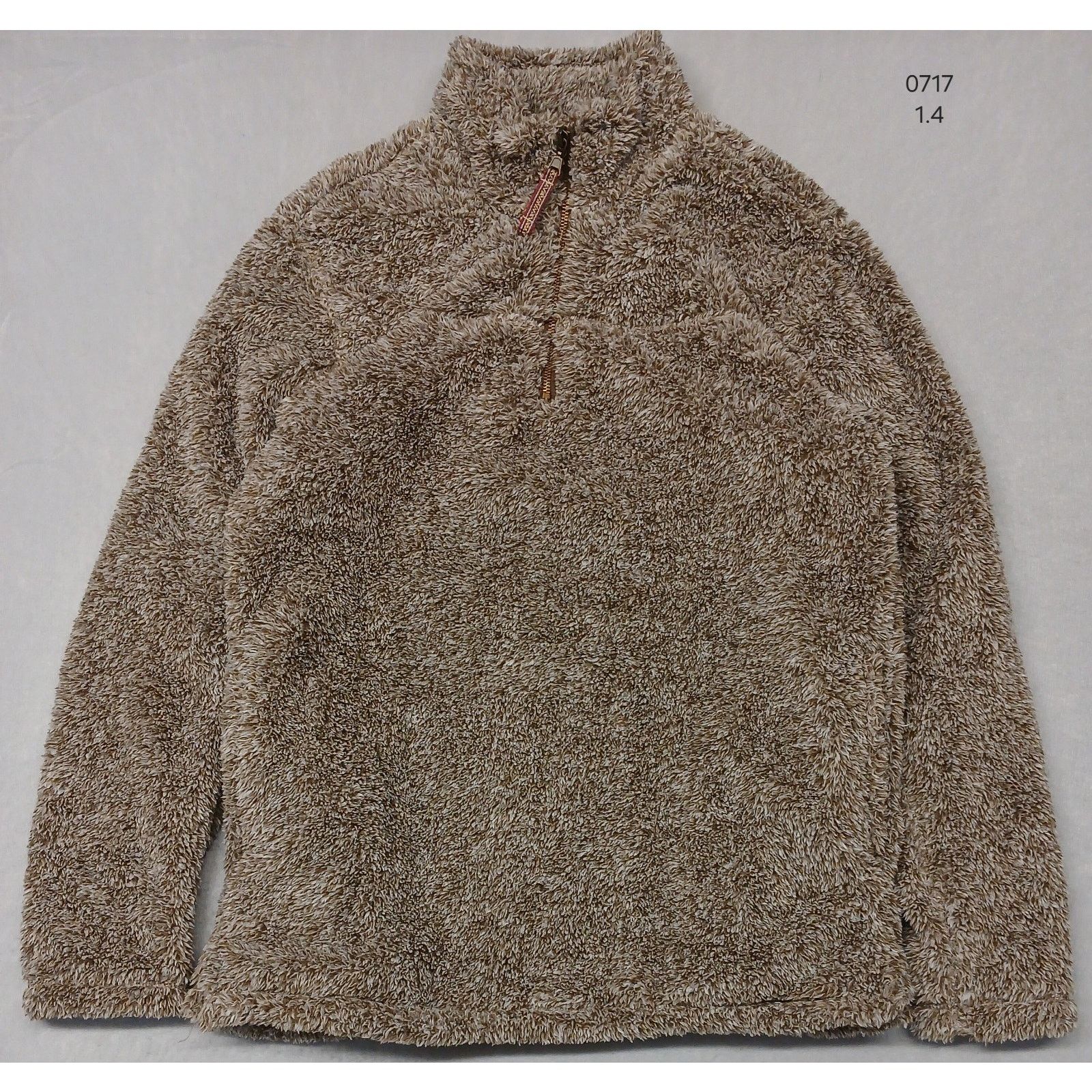 Other Alpine Sherpa (Medium) Brown Quarter Zip Pullover Sweatshirt Size M / US 6-8 / IT 42-44 - 1 Thumbnail