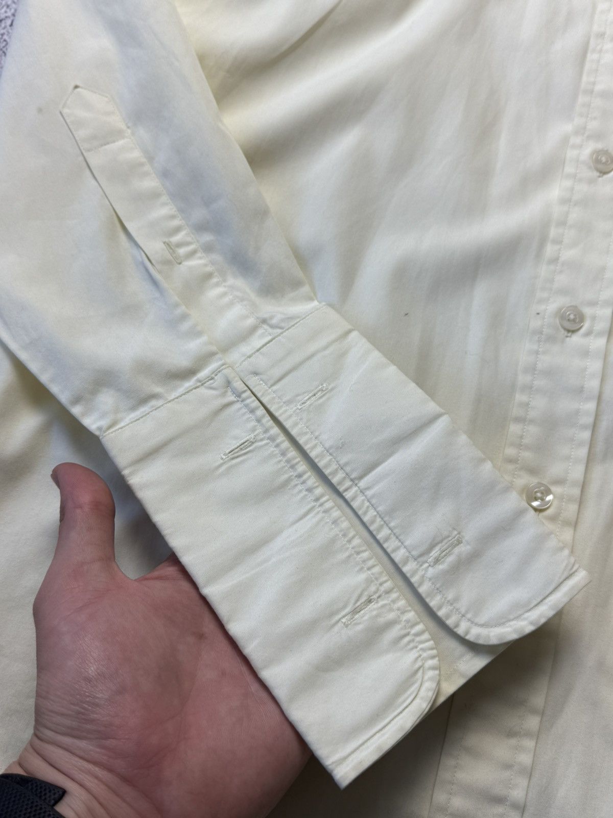 Vintage Yves Saint Laurent Classic Wedding Shirt with Cufflinks Size US L / EU 52-54 / 3 - 17 Thumbnail