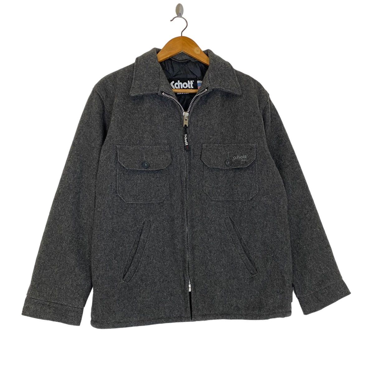 Schott ✨Vintage Schott NYC wool worker style zipper jacket Size US M / EU 48-50 / 2 - 4 Thumbnail