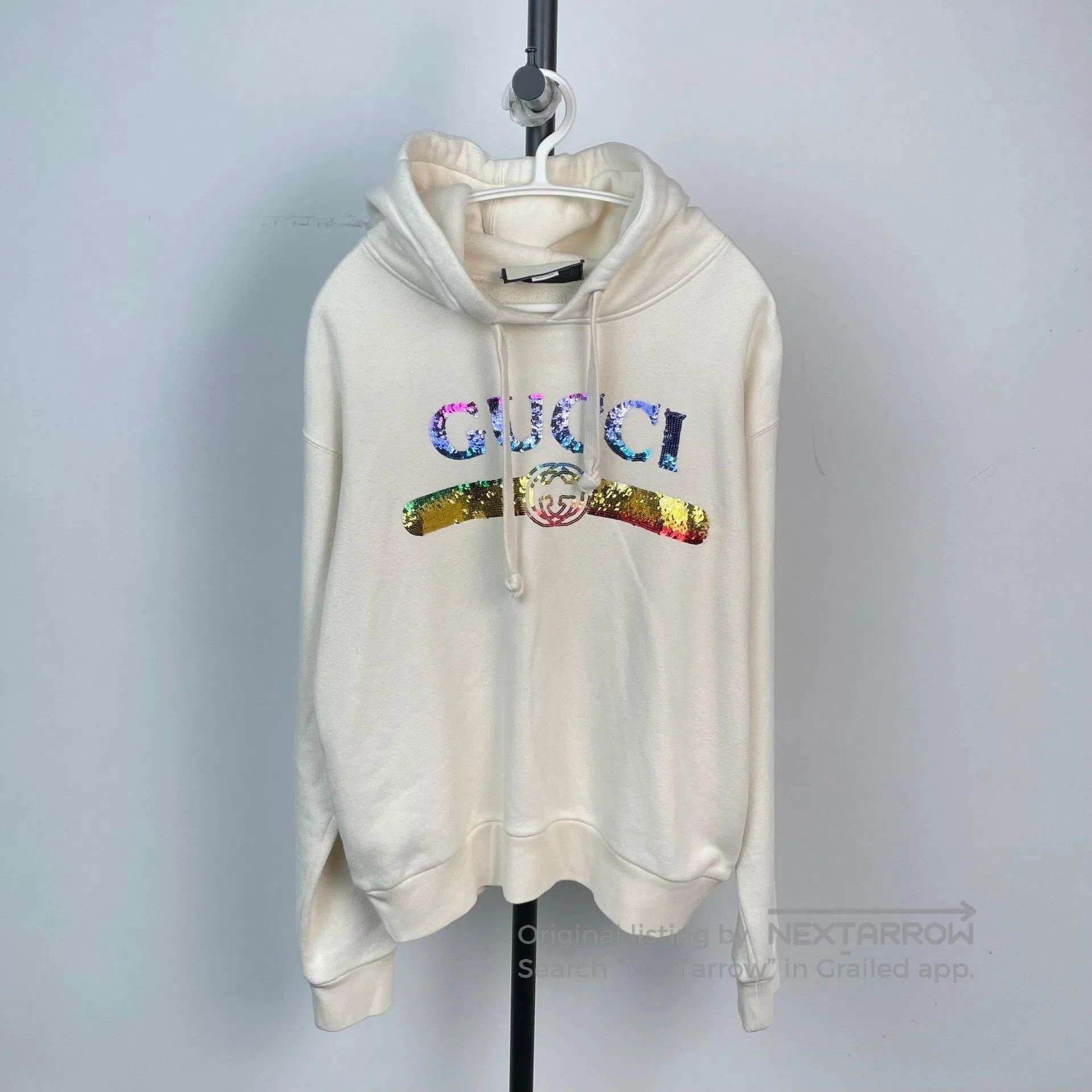 Gucci Guicci Hooded sweatshirt in beige| Size US XXS / EU 40 - 1 Thumbnail