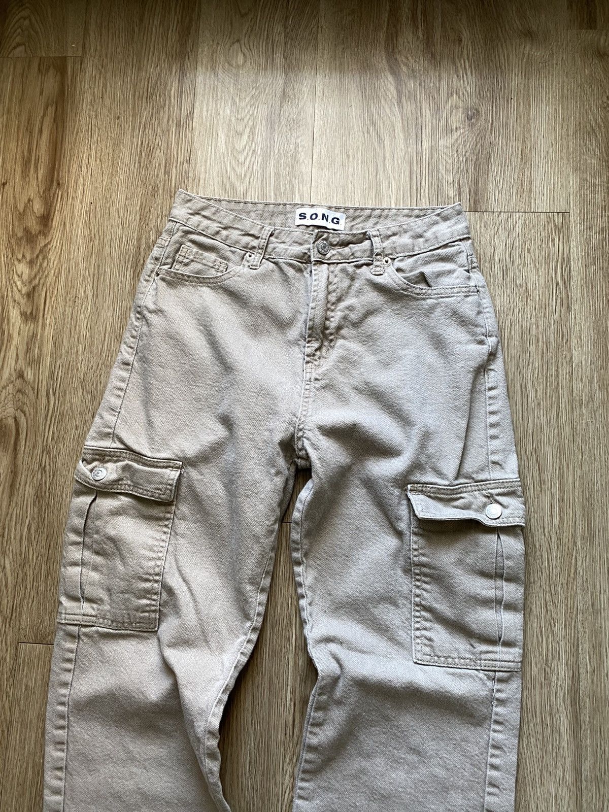 Vintage Y2K Skater Loose Cargo Pants Size 27" / US 4 / IT 40 - 3 Thumbnail