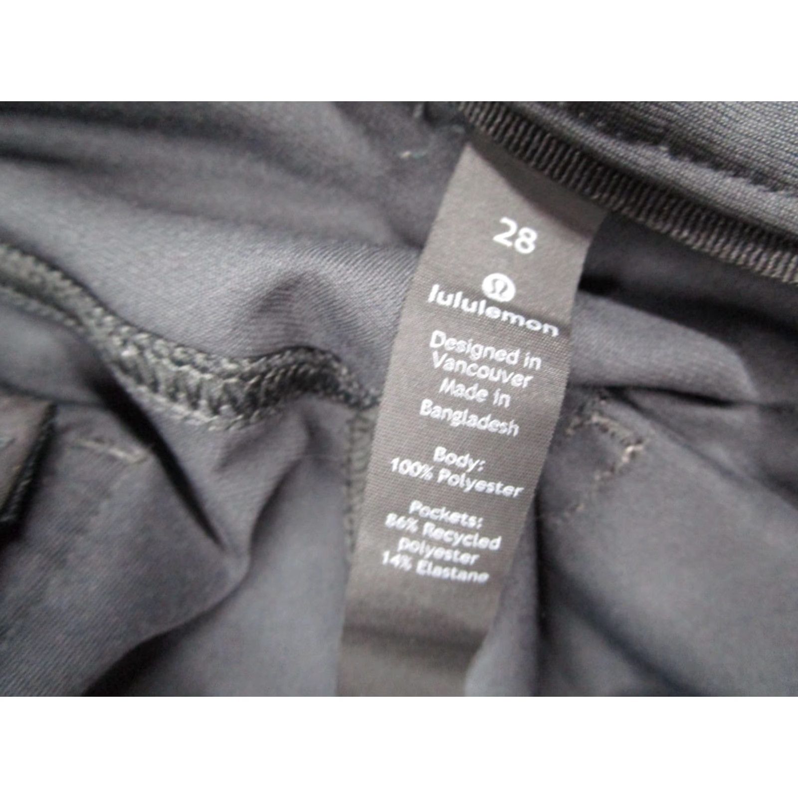 Lululemon Lululemon Pants Mens 28 Gray ABC Skinny Chino Travel Casual Flat Front 5-Pocket Slim Tapered Inseam 31 - 28x31 - Modern Logo Style Size US 28 / EU 44 - 3 Thumbnail