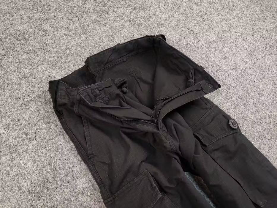 Japanese Brand Vintage Combat Clothing Black Ripstop Military Cargo Pants Size US 30 / EU 46 - 12 Thumbnail