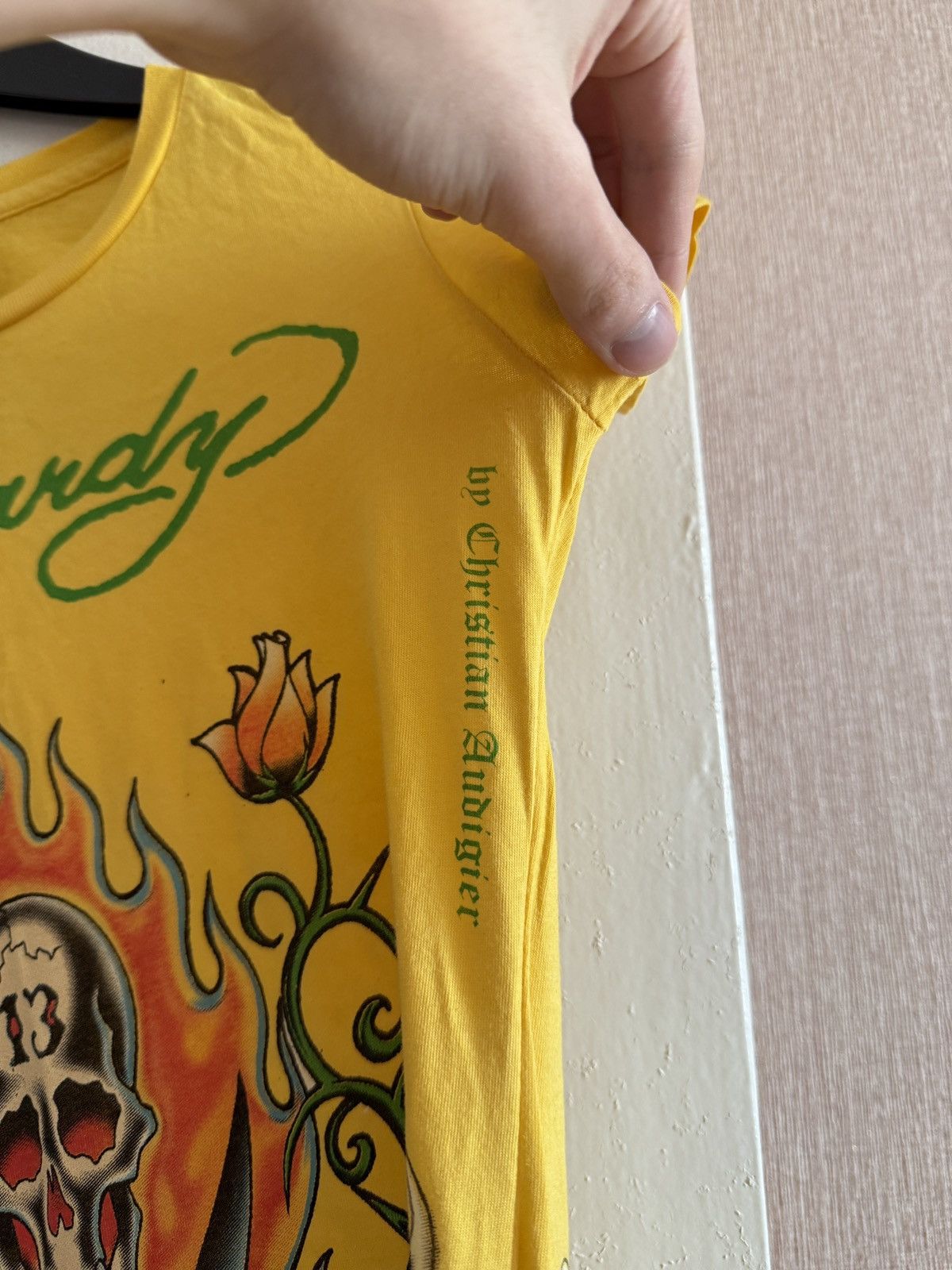 Ed Hardy Vintage Ed Hardy Womens T-Shirt Skull Flame Graphic Top Y2K Size S / US 4 / IT 40 - 4 Thumbnail