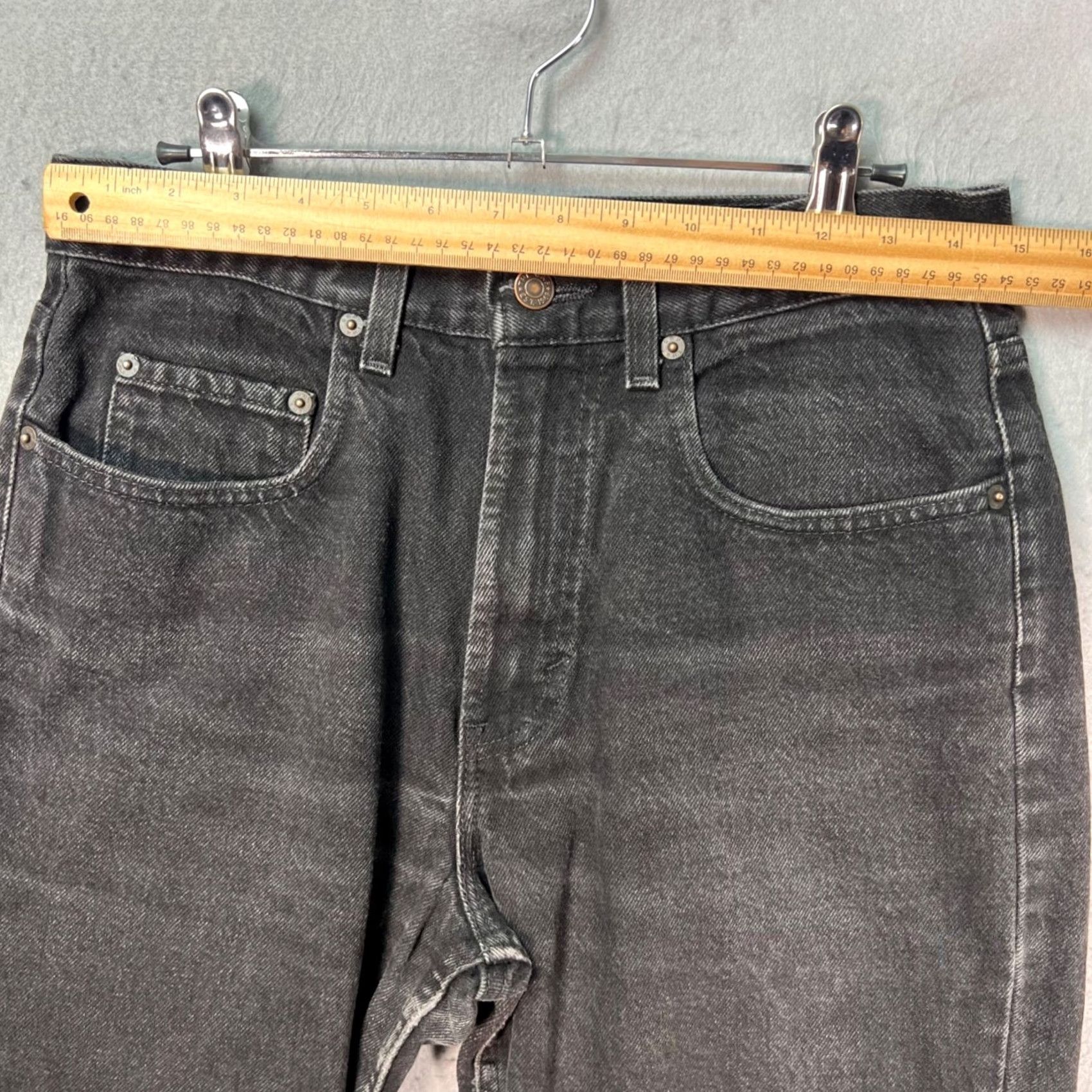 Gap Gap Jeans 30 Black Straight Denim Mens 5-Pocket USA 1969 Gap 1969 Vintage Theme USA Mens Size US 30 / EU 46 - 4 Thumbnail