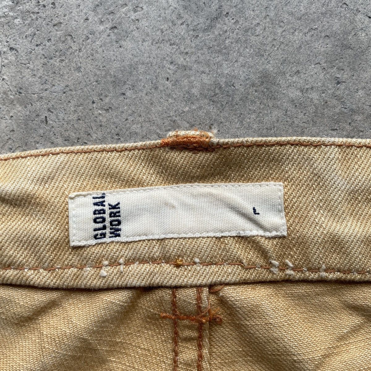 Japanese Brand THRASHED💥 Global Work Japan Vintage Distressed Jeans Pants Size US 32 / EU 48 - 6 Thumbnail