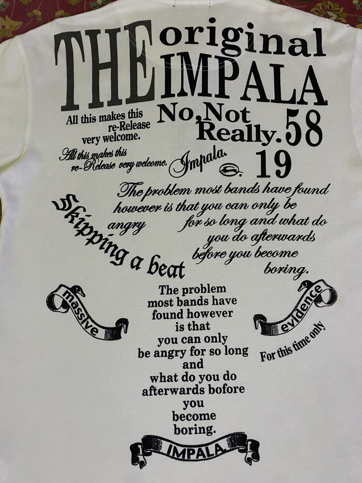 Japanese Brand Vintage IMPALA Poem Design Style Polo Tee Size US M / EU 48-50 / 2 - 4 Thumbnail