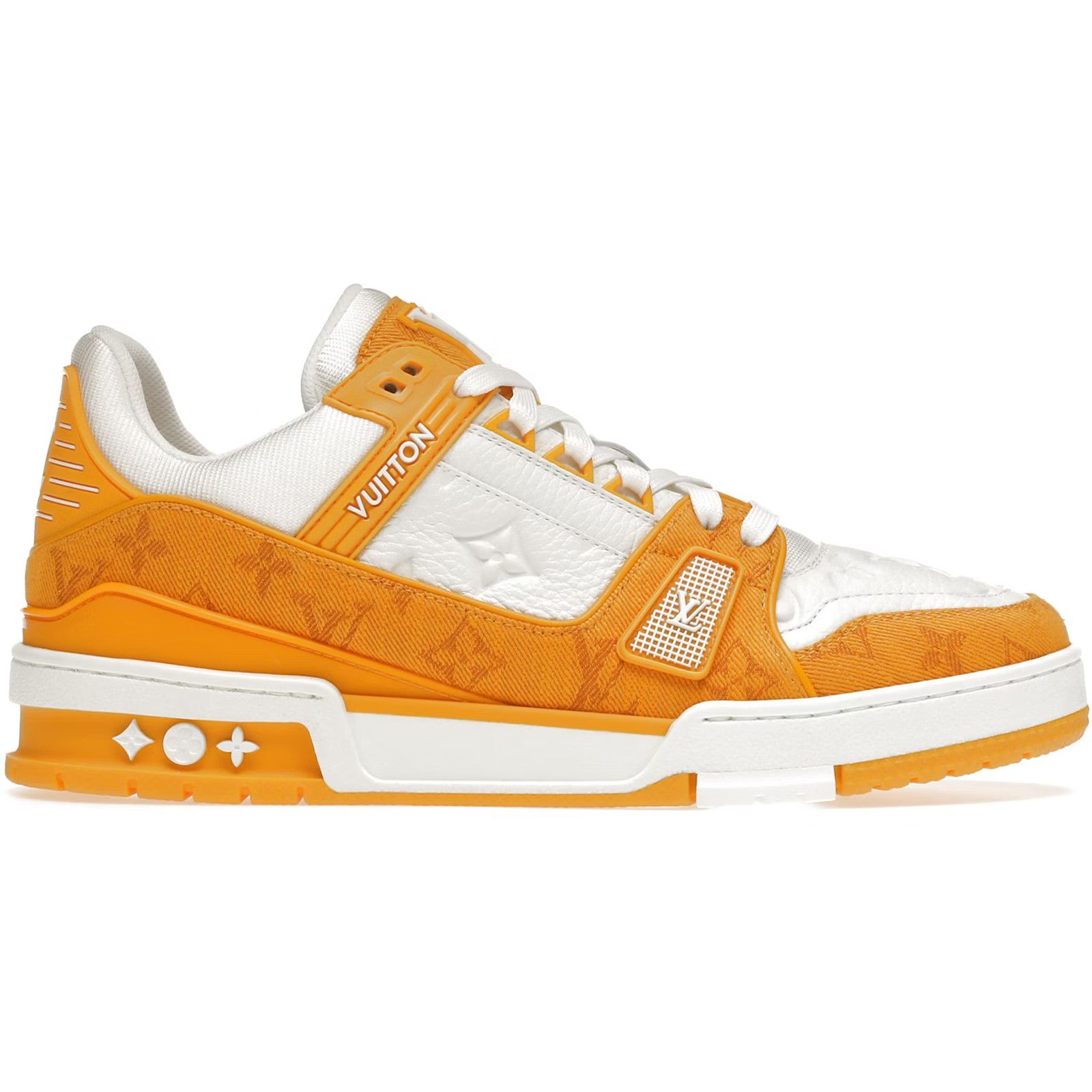 Louis Vuitton Louis Vuitton Yellow Denim White Empreinte Low Top Trainer Size US 9 / EU 42 - 1 Thumbnail