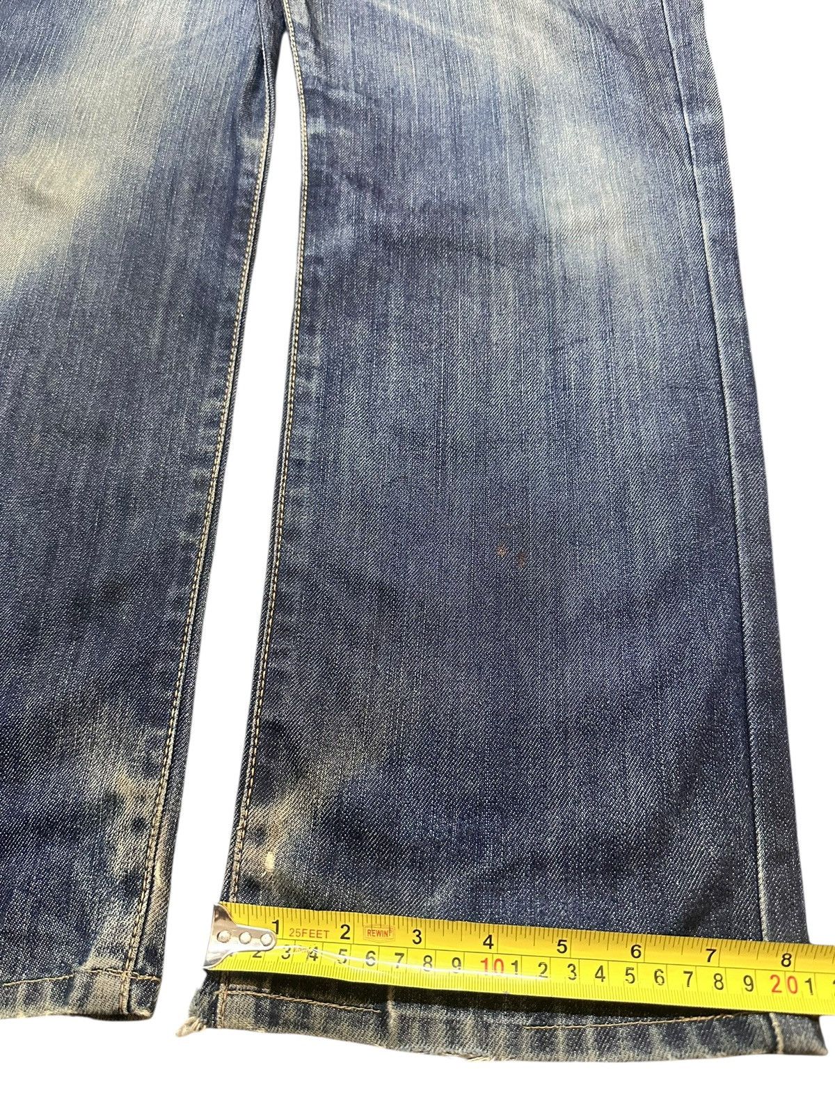 Edwin Vintage Distressed Edwin 403 Faded Wash Loose Baggy Style Size US 33 - 18 Thumbnail
