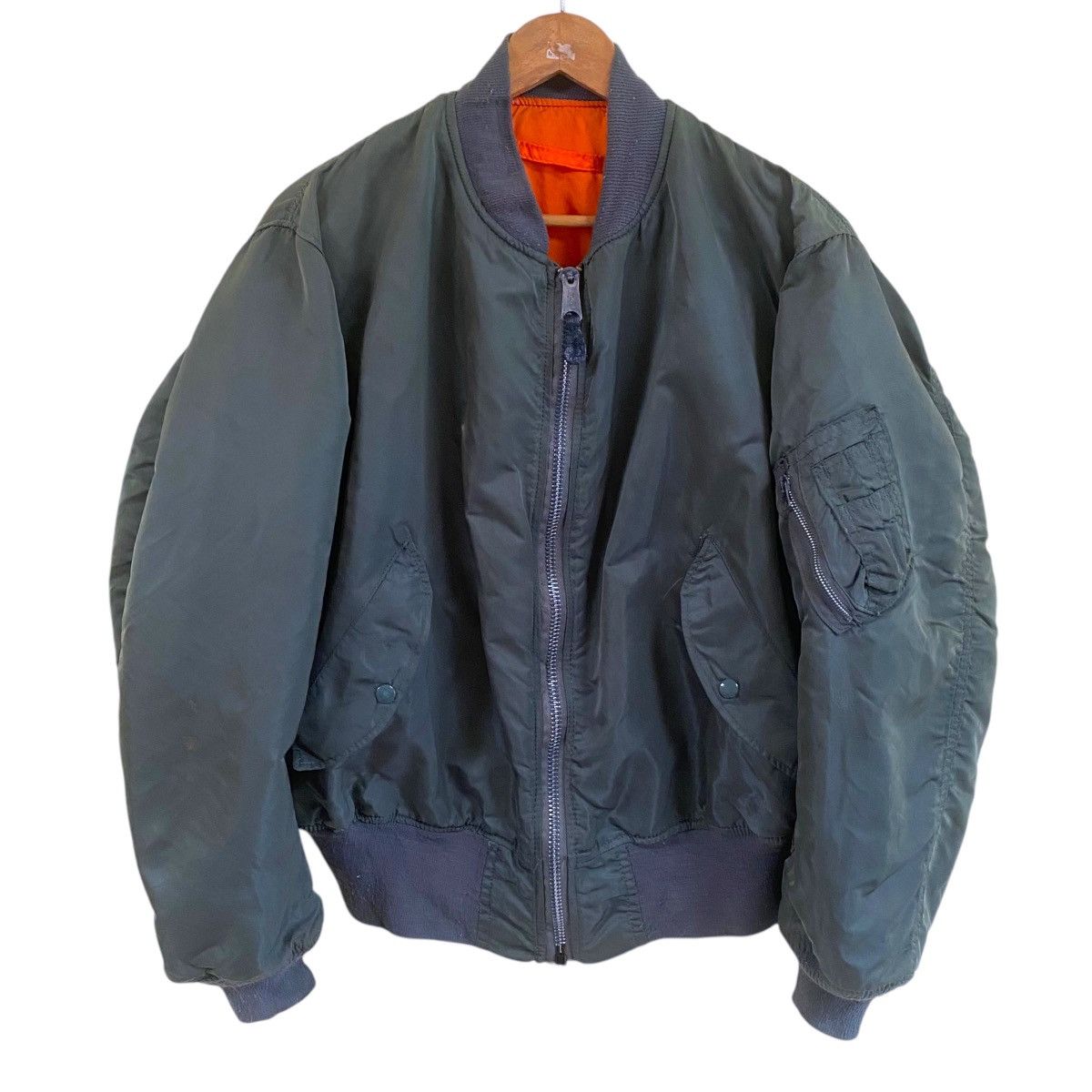 Alpha Industries 💥 VINTAGE ALPHA INDUSTRIES MA-1 RIOT BOMBER JACKET Size US XL / EU 56 / 4 - 5 Thumbnail