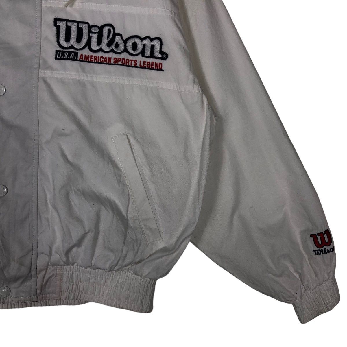 Japanese Brand 🔥90’s Vintage Bomber Jacket Wilson Since 1914 Big Logo Size US M / EU 48-50 / 2 - 5 Thumbnail