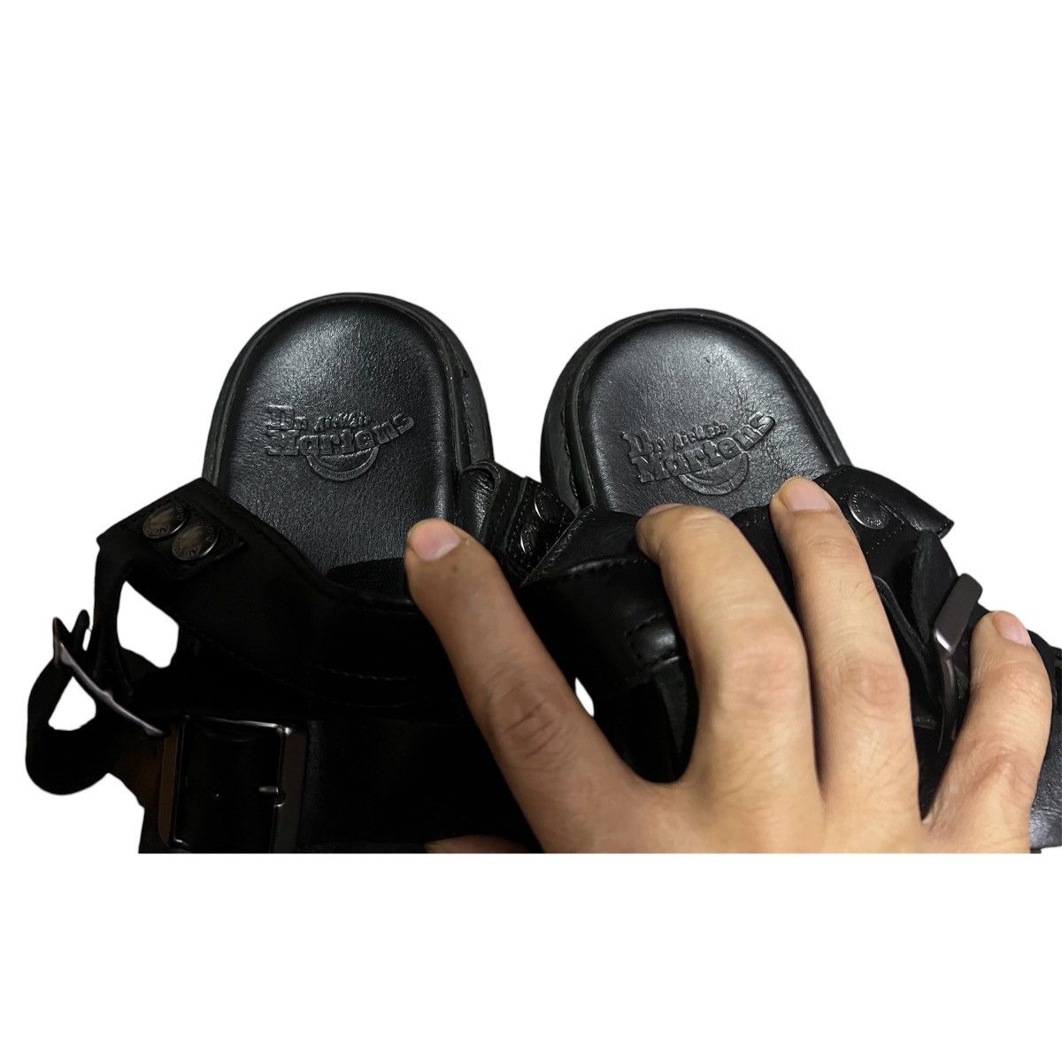 Designer × Dr. Martens × Vintage DR MARTENS AIR WAIR LEATHER SANDAL Size US 9 / EU 42 - 6 Thumbnail