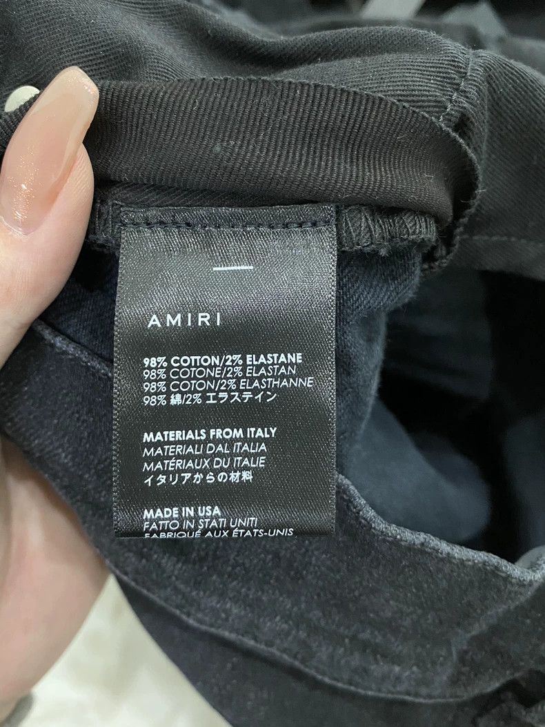 Amiri Amiri Washed black and blue cashew flower MX1 patchwork jea Size US 30 / EU 46 - 4 Thumbnail