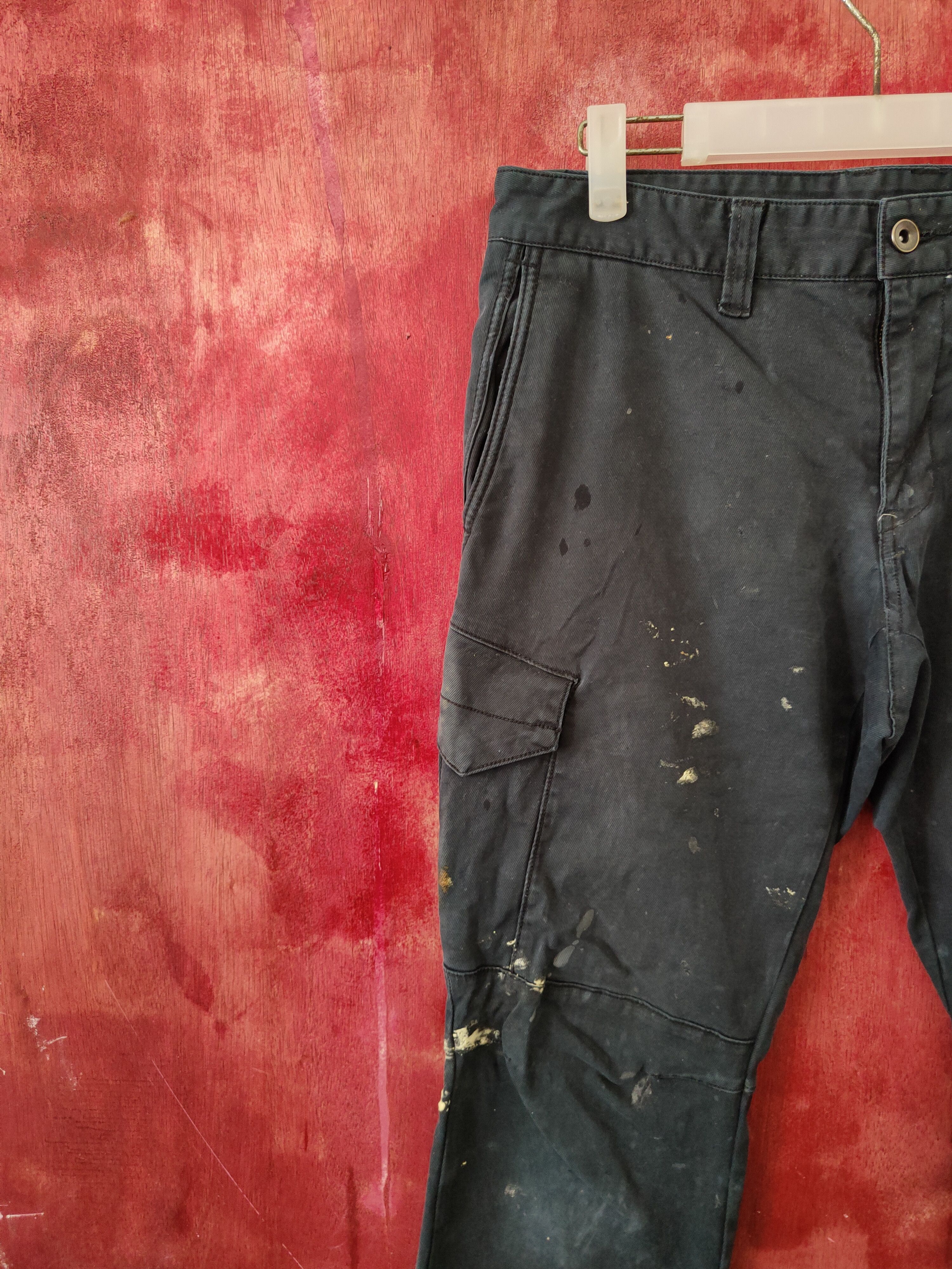 Japanese Brand BG Dark Blue Multipocket Tactical Cargo Pants #S2138 Size US 32 / EU 48 - 3 Thumbnail