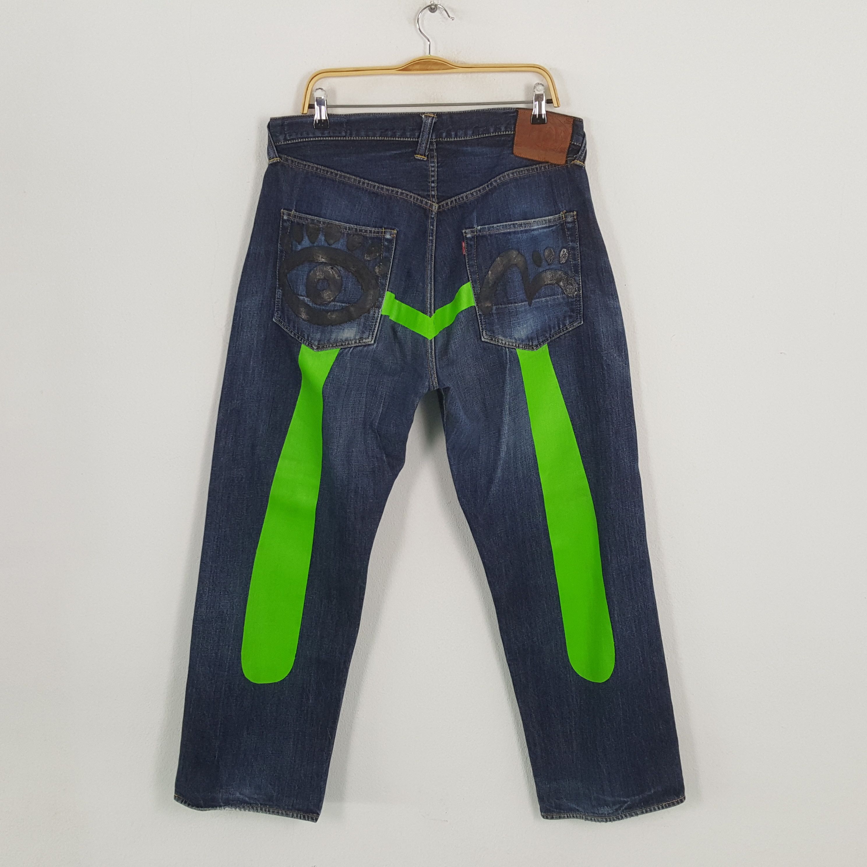 Evisu × Japanese Brand × Vintage Vintage EVISU Japanese Brand Daicock Custom Style Jeans Size US 35 - 1 Thumbnail