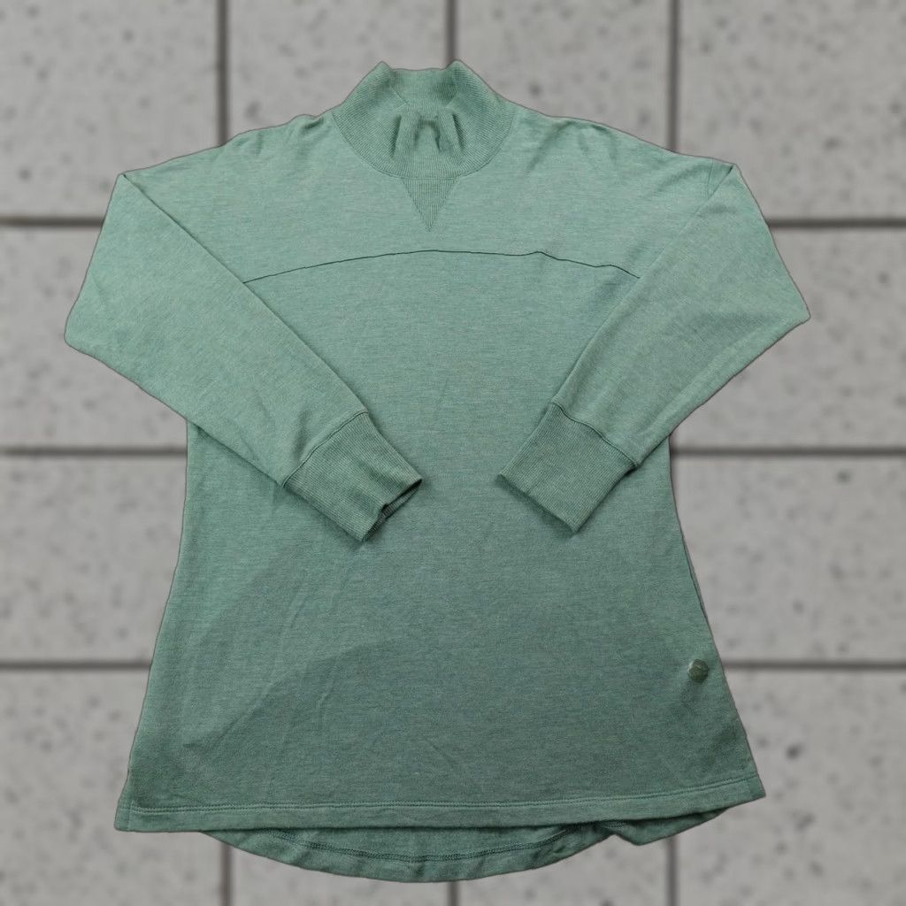 Vintage L.L. Bean Pullover Womens S Green Mock Neck Sweatshirt Outdoor Size S / US 4 / IT 40 - 1 Thumbnail