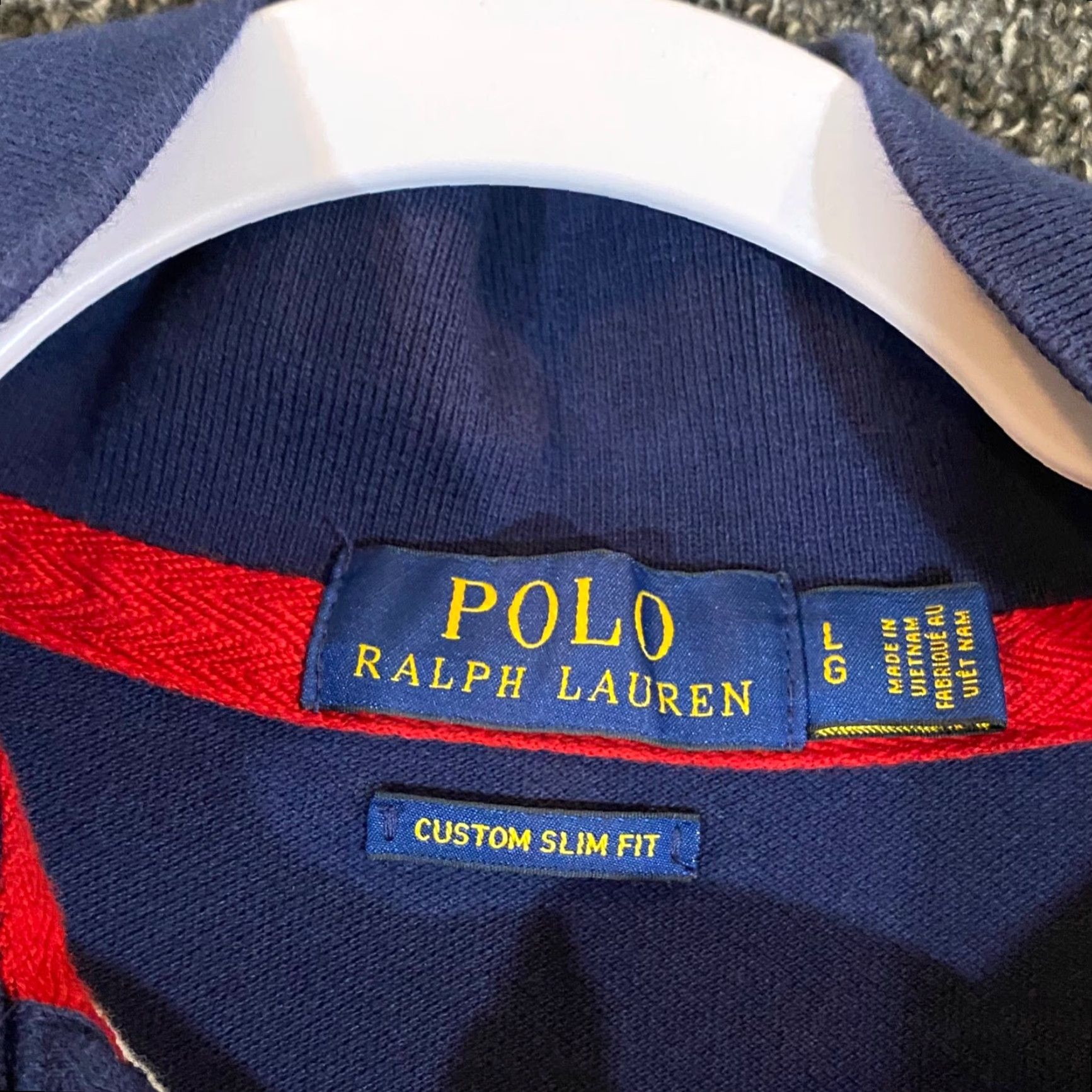 Polo Ralph Lauren Polo Ralph Lauren Shirt Mens Large Slim Fit Red White Blue #3 Embroidered S/S Size US L / EU 52-54 / 3 - 4 Thumbnail