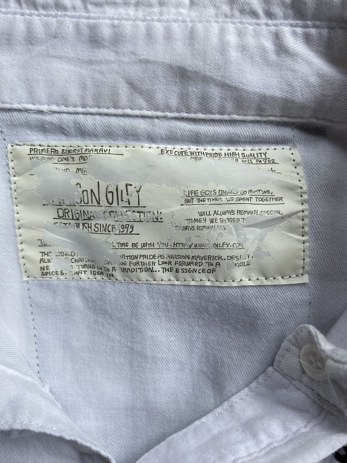 Designer × Japanese Brand Maison Gilfy punk Union Jack patch shirt Size L / US 10 / IT 46 - 4 Thumbnail
