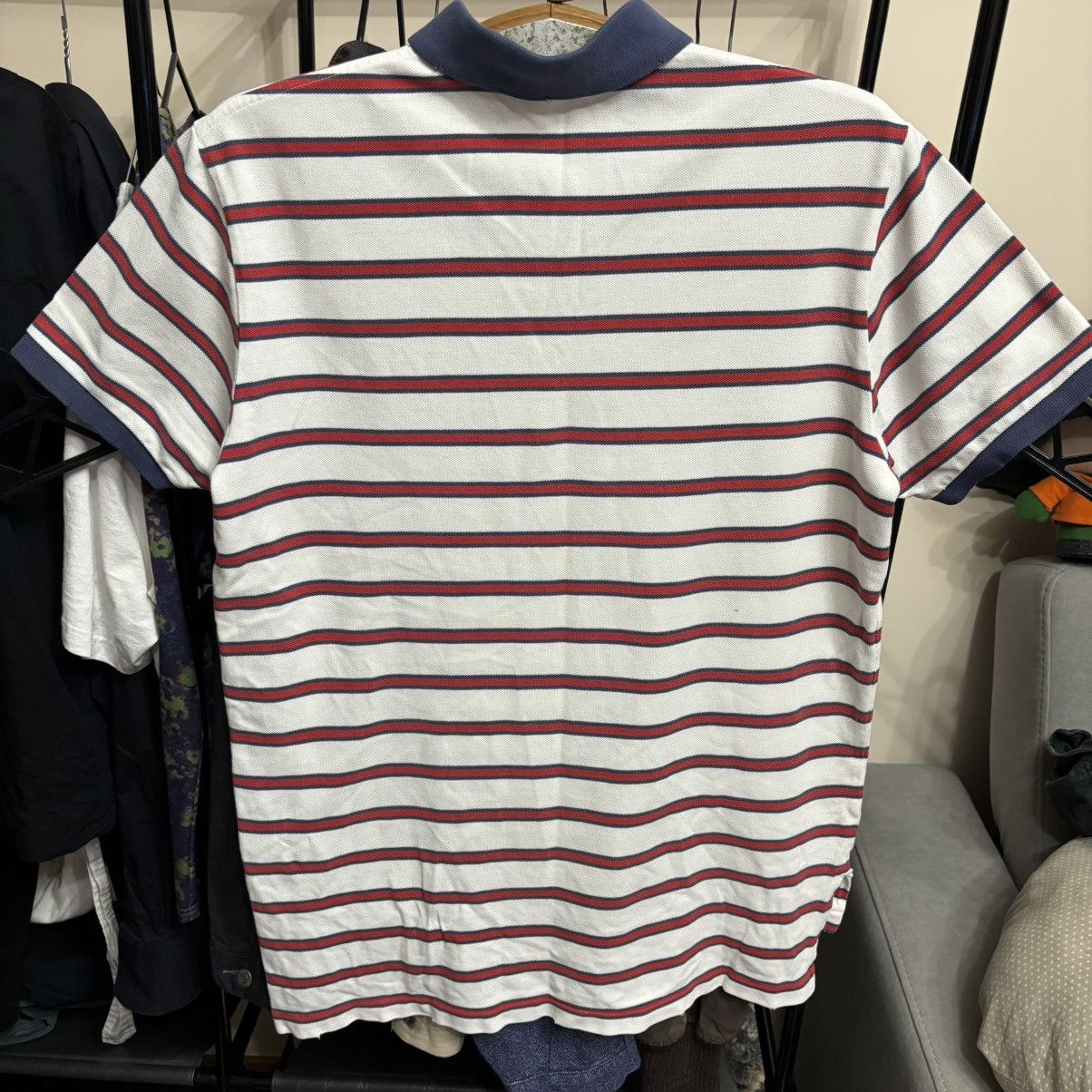 Vintage Vintage 90’s PRL Stripe Polo T-Shirt Punk ERD Grunge RRL Size US L / EU 52-54 / 3 - 7 Thumbnail