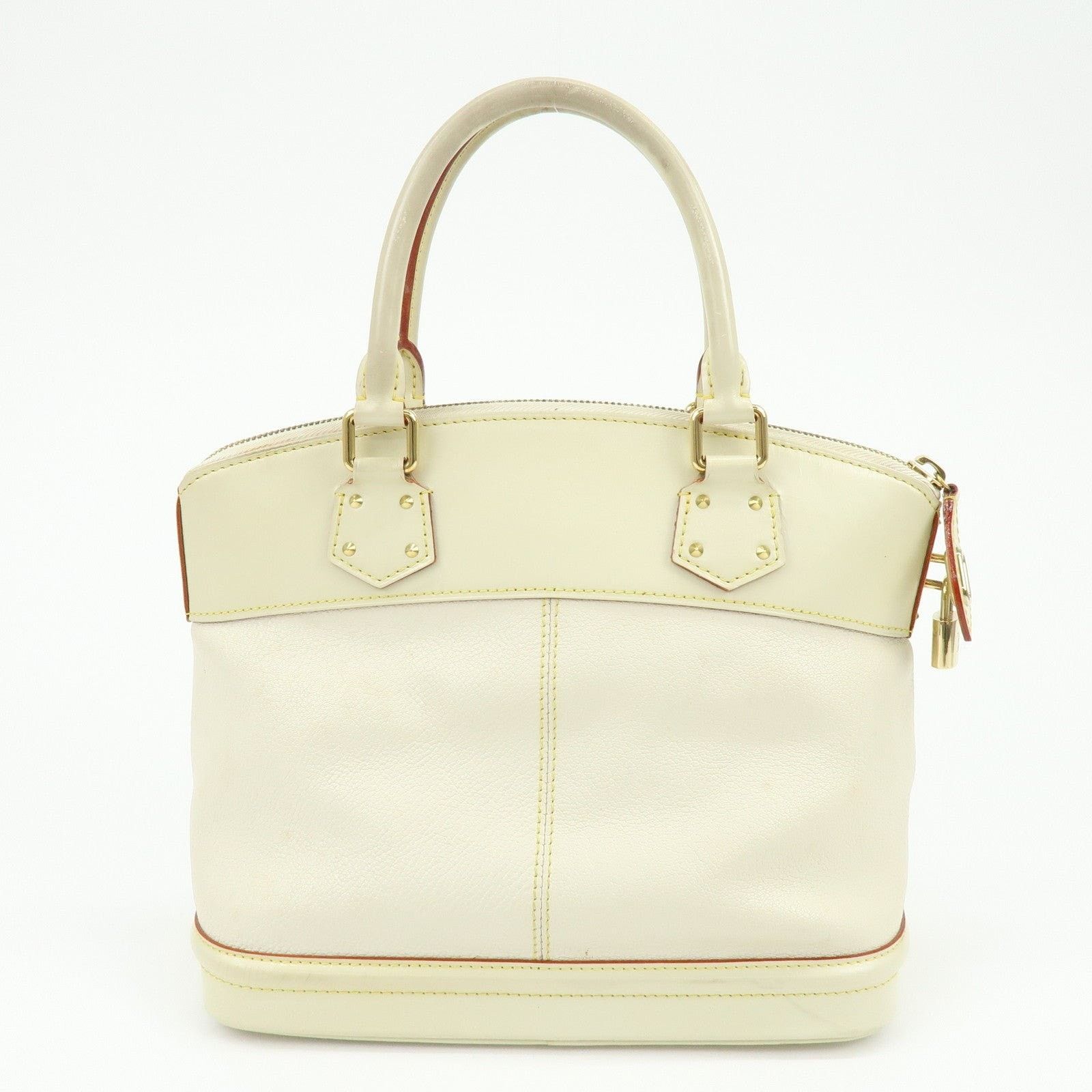 Louis Vuitton Louis Vuitton Suhali Lock It PM Goatskin Satchel Cream Size ONE SIZE - 2 Thumbnail