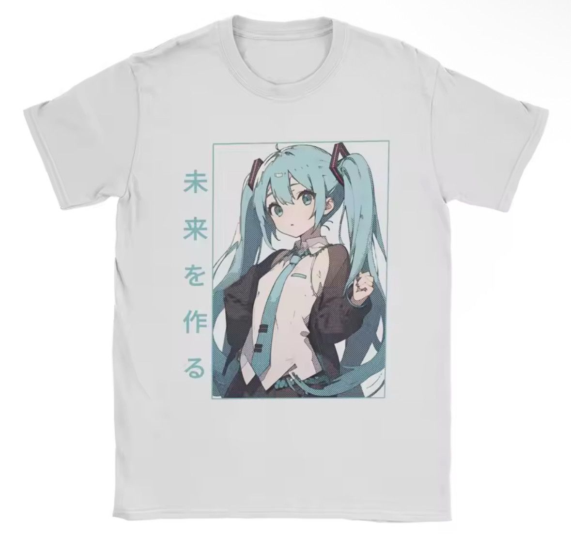 Japanese Brand Streetwear Y2K Anime Hatsune Miku Cute Trendy Blue T-Shirt Size US L / EU 52-54 / 3 - 1 Thumbnail