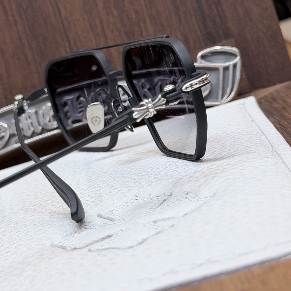 Chrome Hearts Chrome Hearts PHUNK 1/1 Sunglasses Size ONE SIZE - 8 Thumbnail