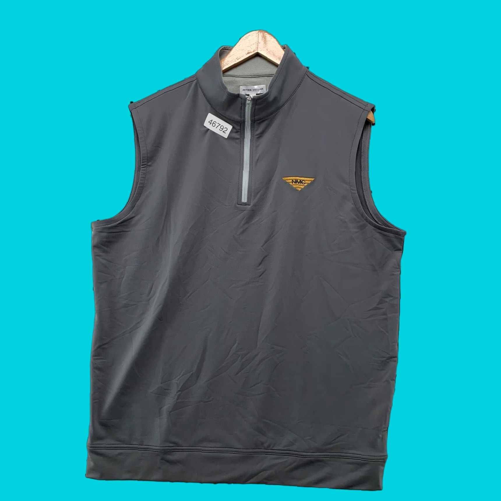 Peter Millar Peter Millar Galway Vest Mens Large Gray Nmc Sleeveless Stretch 1/4 Zip Golf Vest Size US L / EU 52-54 / 3 - 1 Thumbnail
