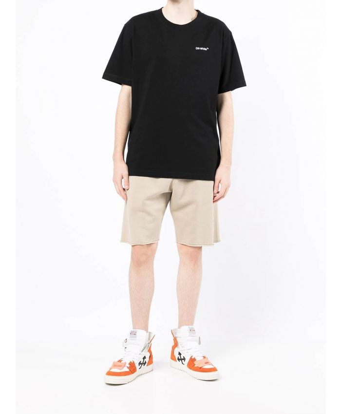 Off-White o1gr1nt1124 Wave Diag Slim S/S T-Shirt in Black Size US XS / EU 42 / 0 - 2 Thumbnail