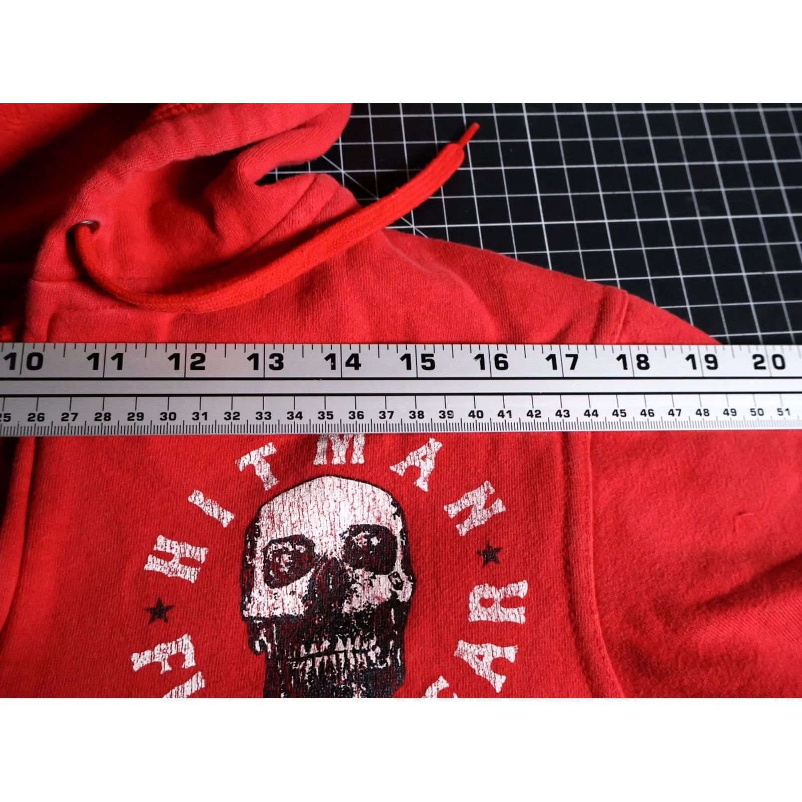 Doublet Hitman Fight Gear Hoodie Men's Small Red Zip Sweatshirt Graphic Print Skull Full Zip Pockets Heavyweight Crew Neck Size US S / EU 44-46 / 1 - 7 Thumbnail
